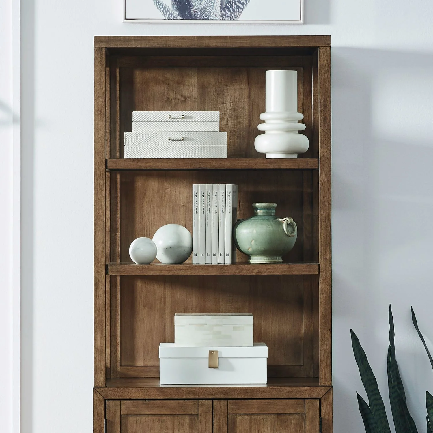 Shaker Lakes - Bookcase Hutch - Harvest Brown