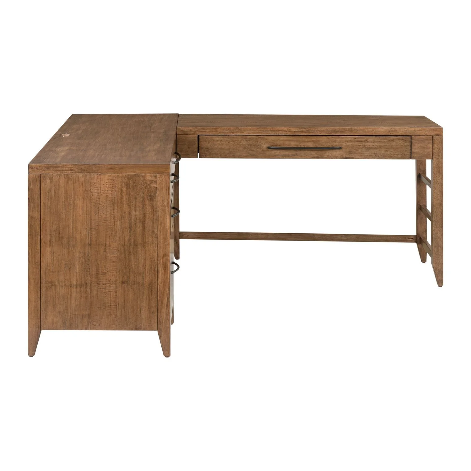 Shaker Lakes - L Shaped Desk Set - Harvest Brown - Image 4