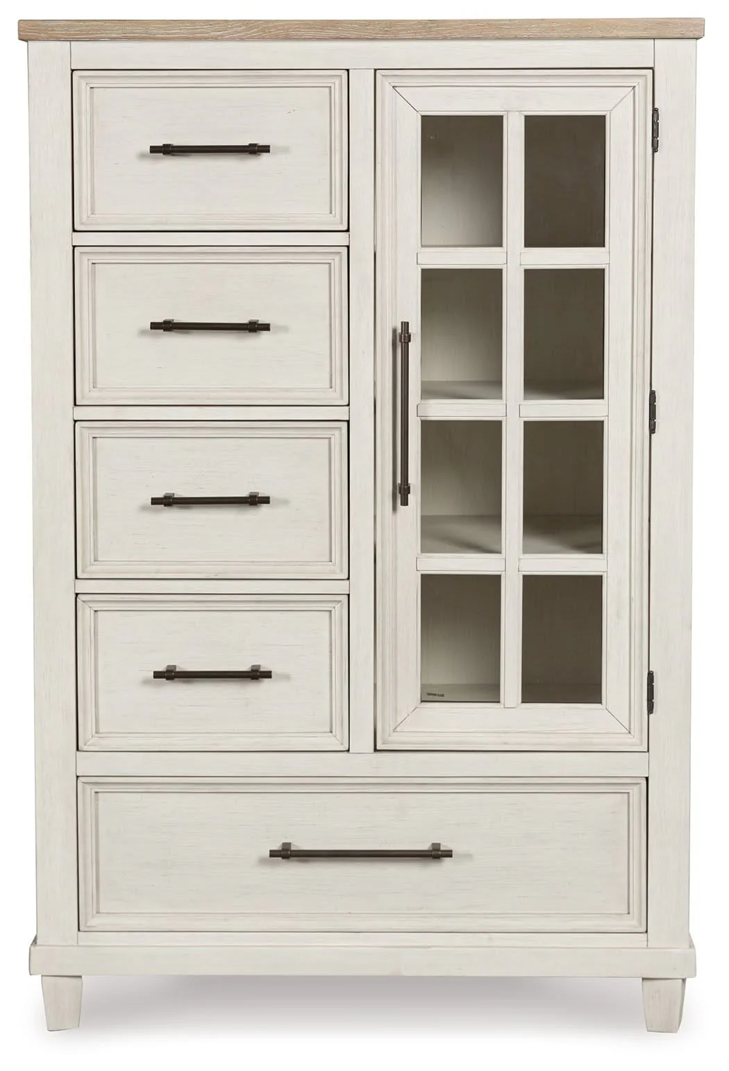 Shaybrock - Door Chest - Antique White / Brown - Image 3