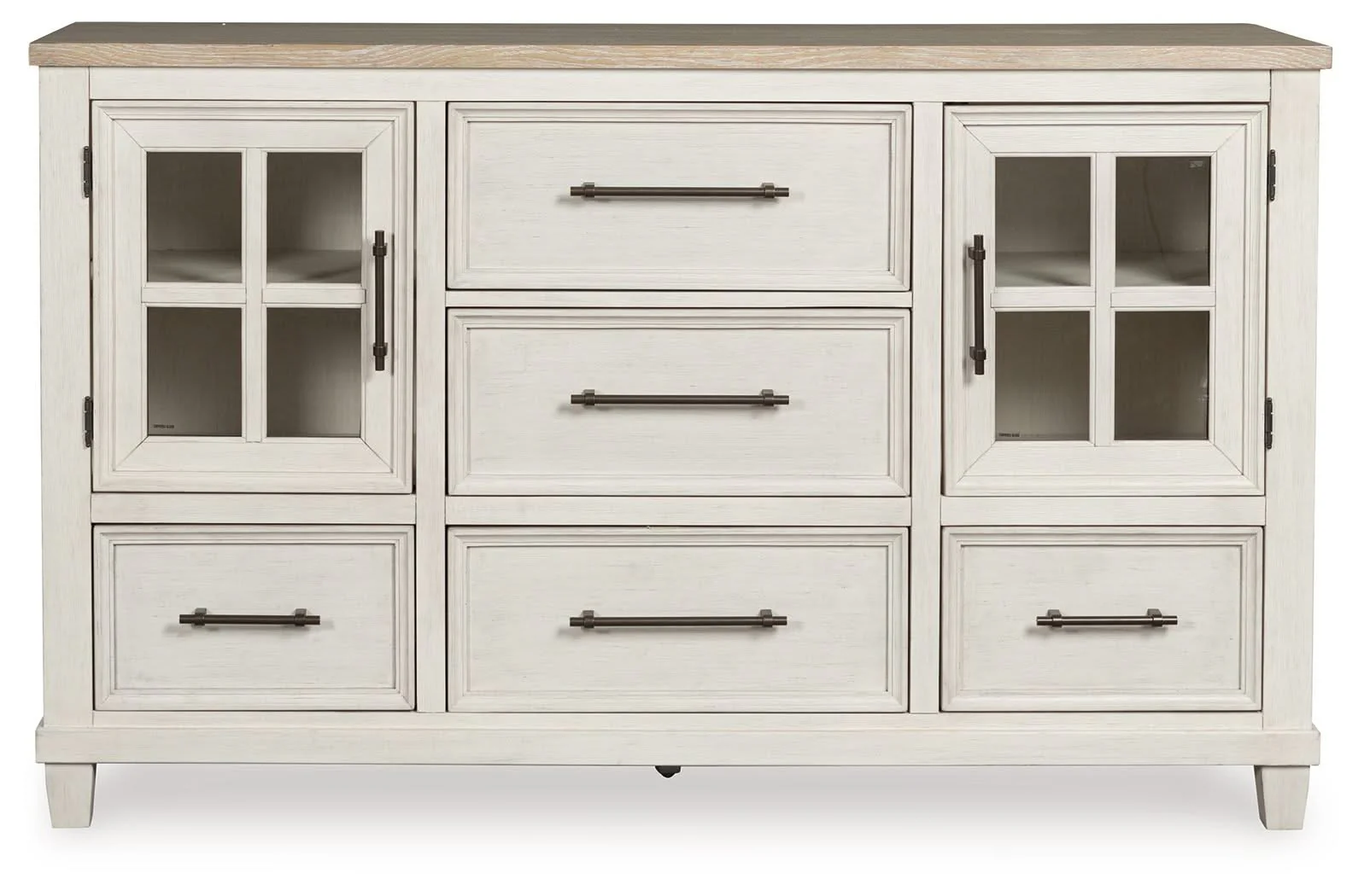 Shaybrock - Dresser - Antique White / Brown - Image 2