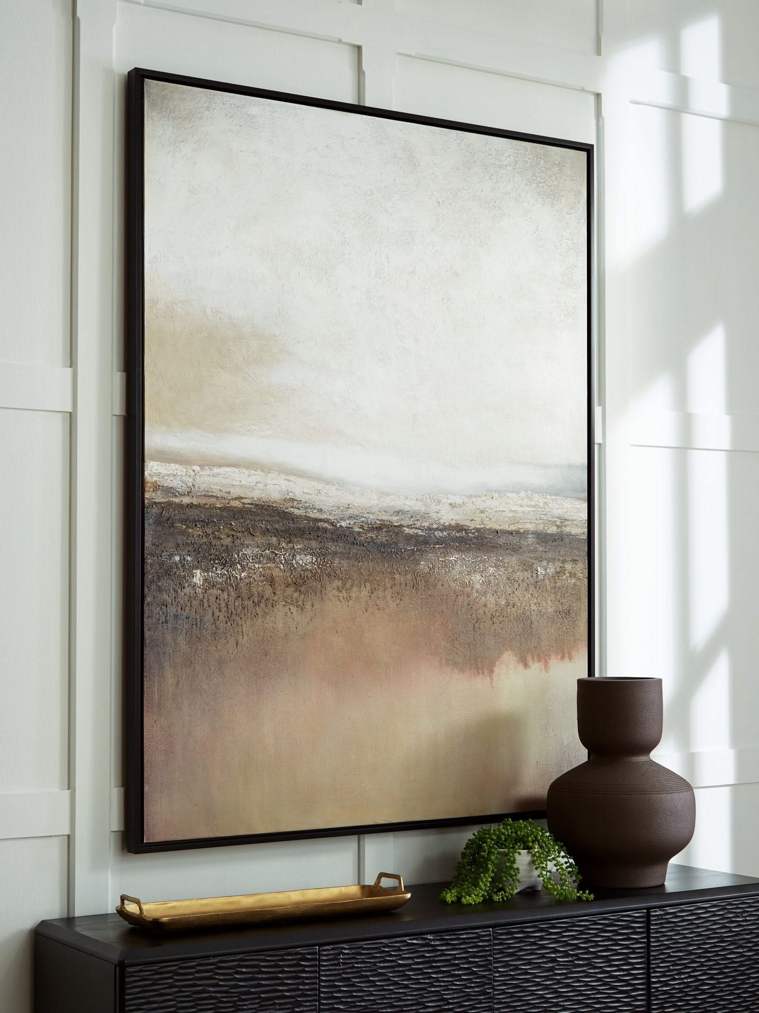 Siaking - Wall Art - Brown / Gray / White - Image 4