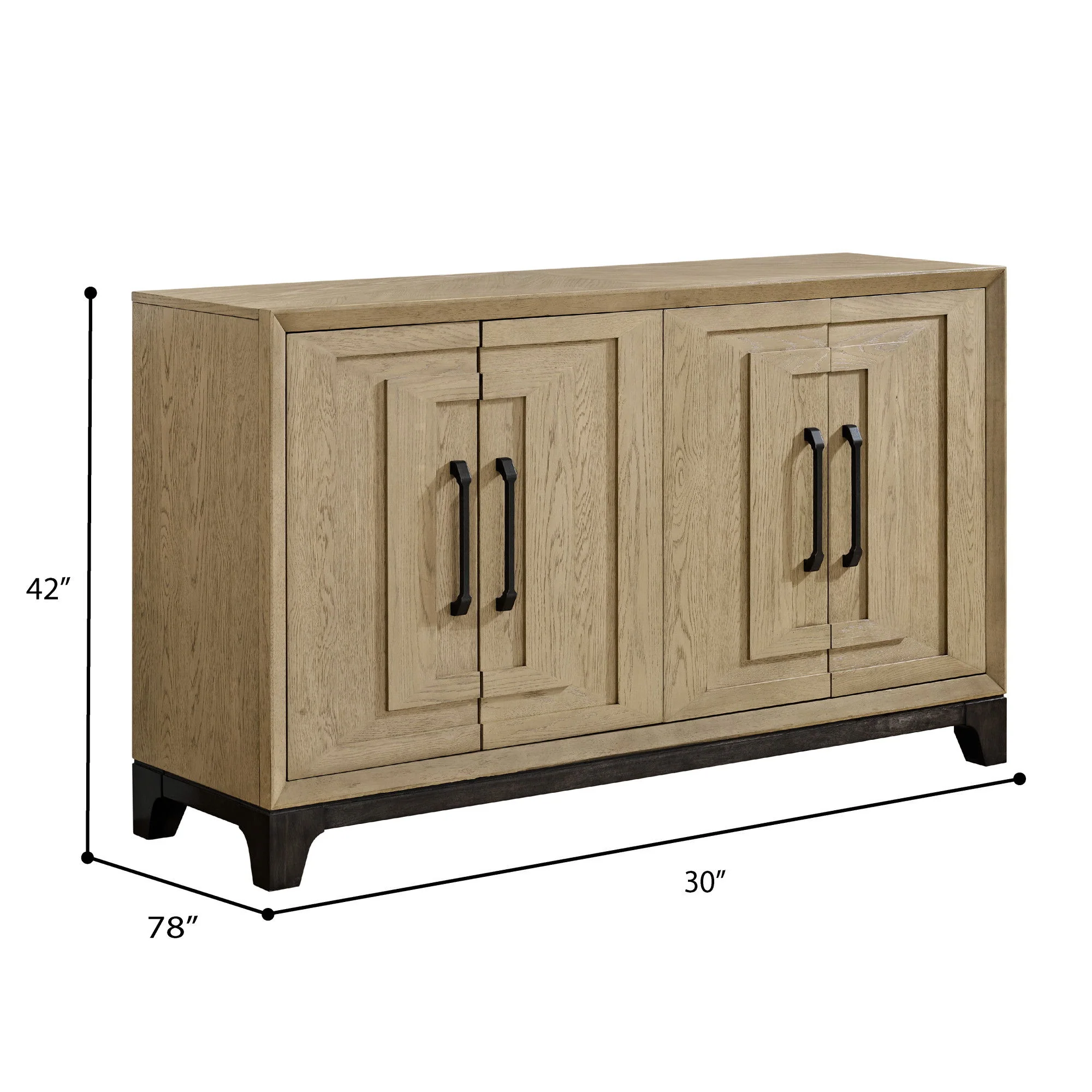 Sideboard With Ample Storage - Brown - Image 2