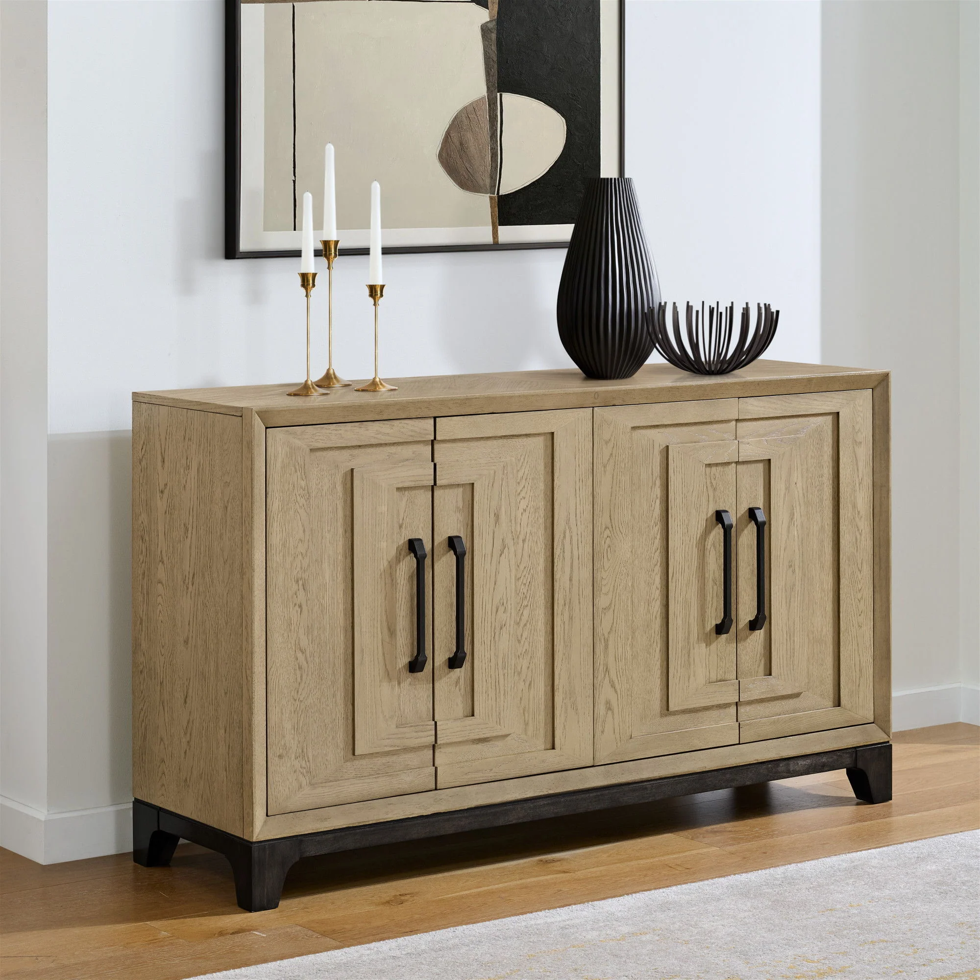 Sideboard With Ample Storage - Brown - Image 3