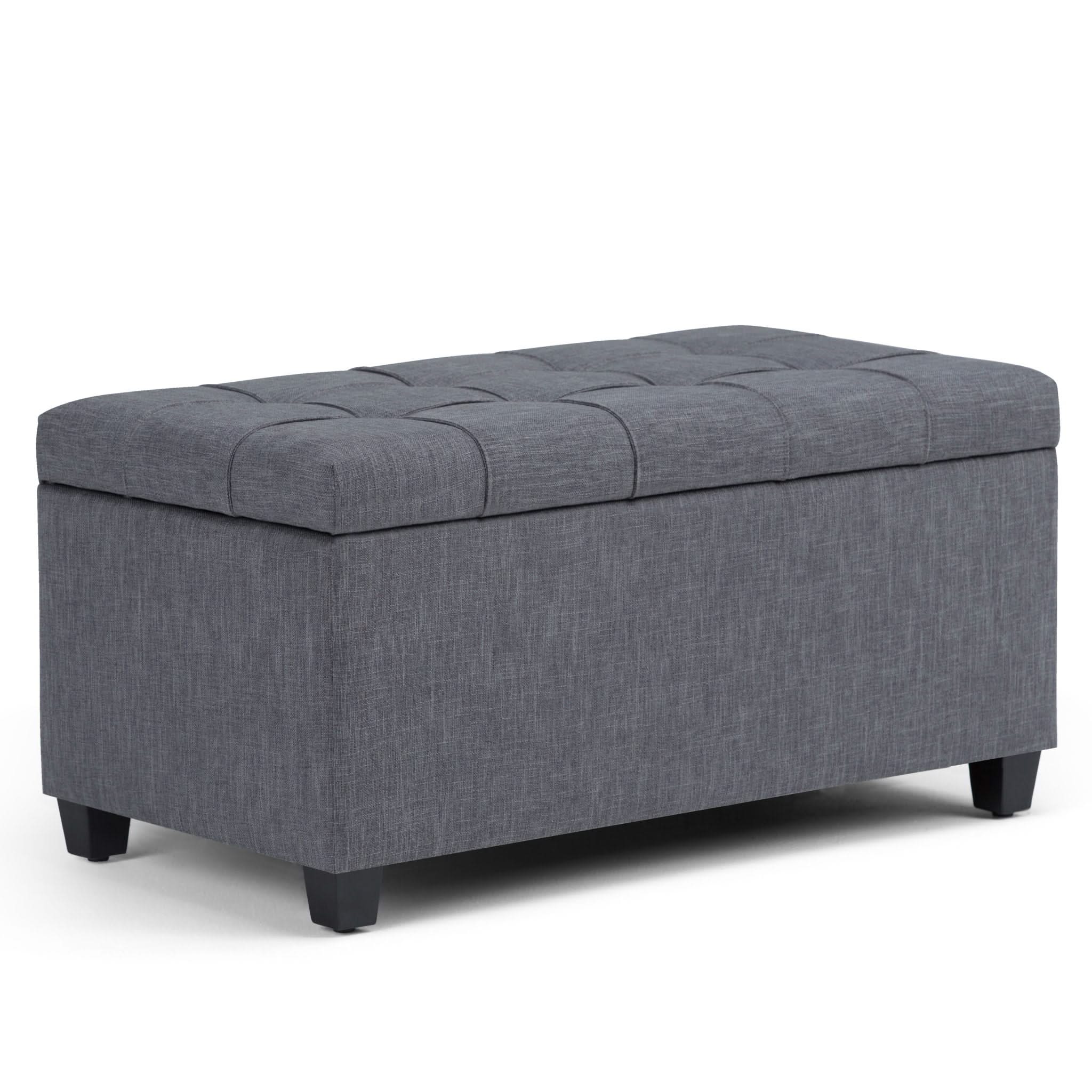 Sienna - Upholstered Storage Ottoman Bench - Image 4