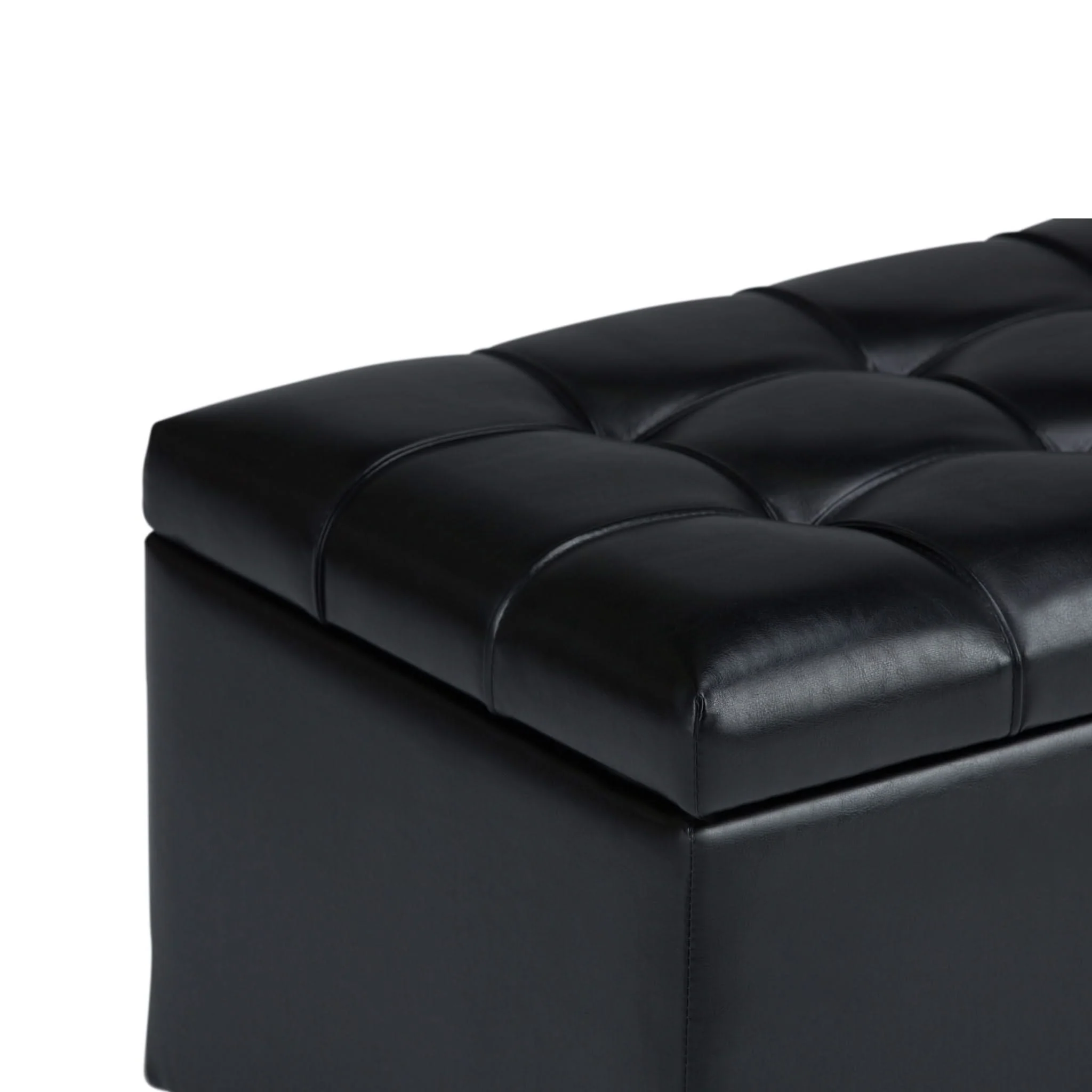 Sienna - Upholstered Storage Ottoman Bench - Image 8