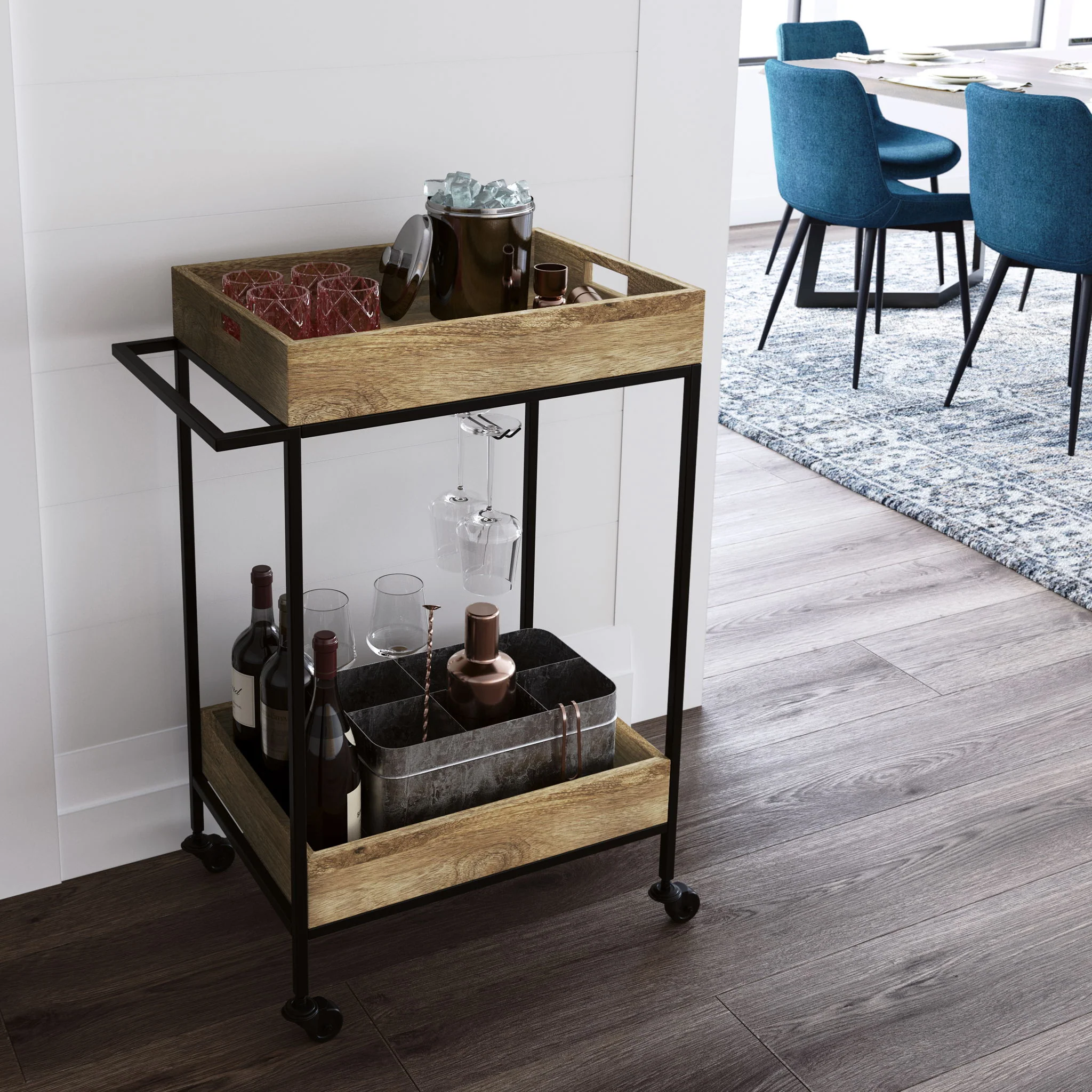 Simons - Bar Cart - Natural - Image 4