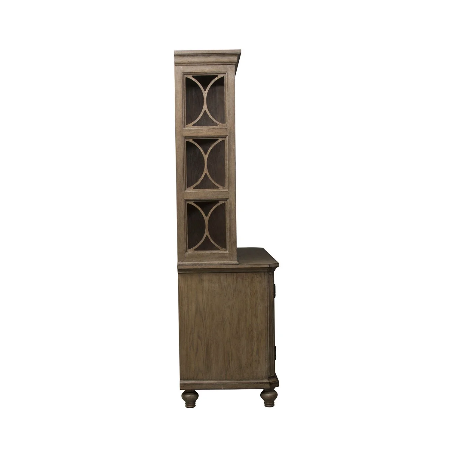 Simply Elegant - Credenza & Hutch - Heathered Taupe - Image 3