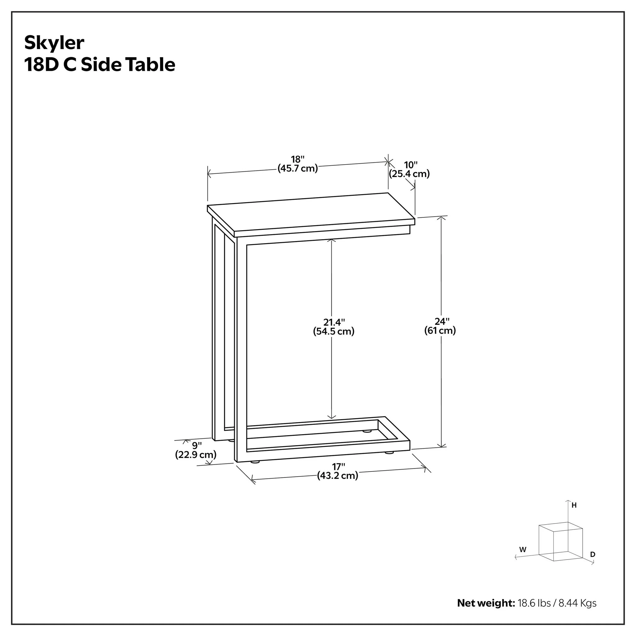 Skyler - Handcrafted C Side Table - Image 7