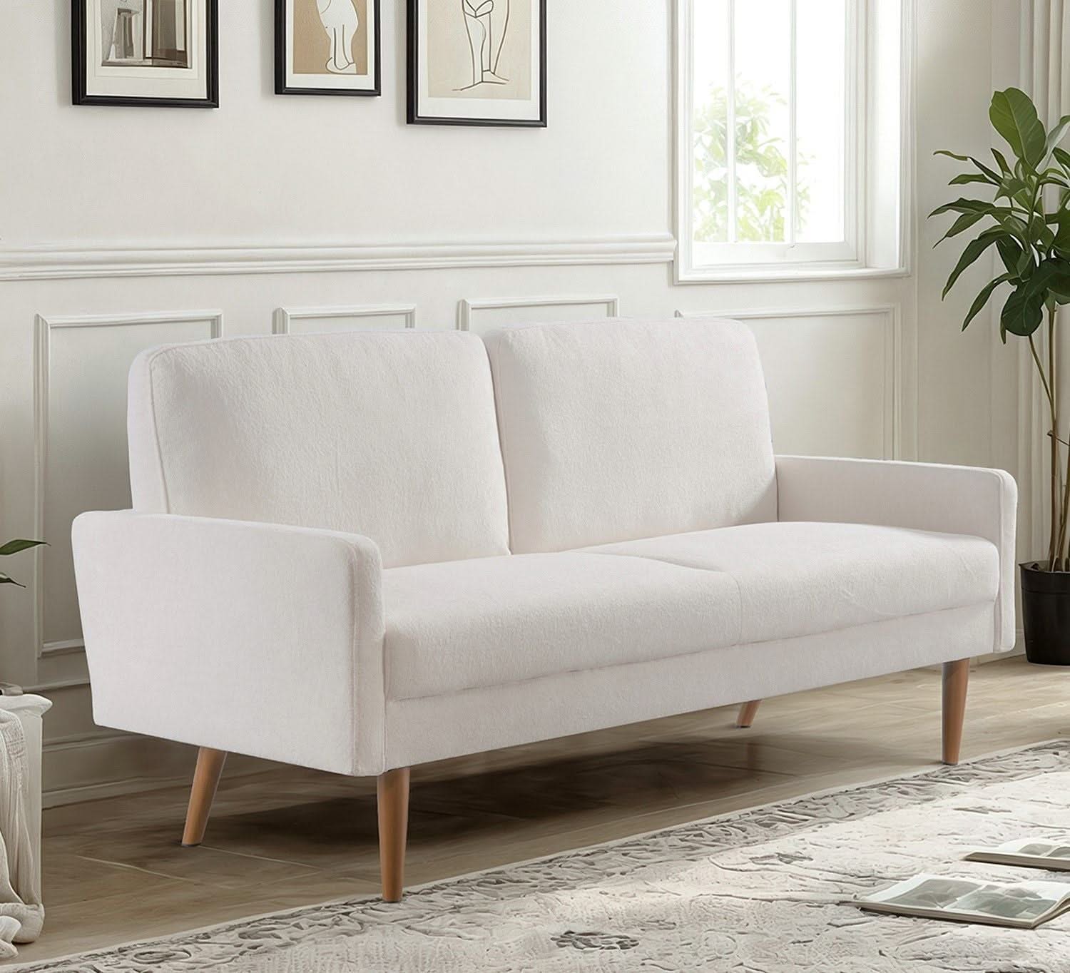 Sofa, European Style With Sleek Design, Modern & Vintage Flair, Upholstered 3 Seater Couch - Image 8