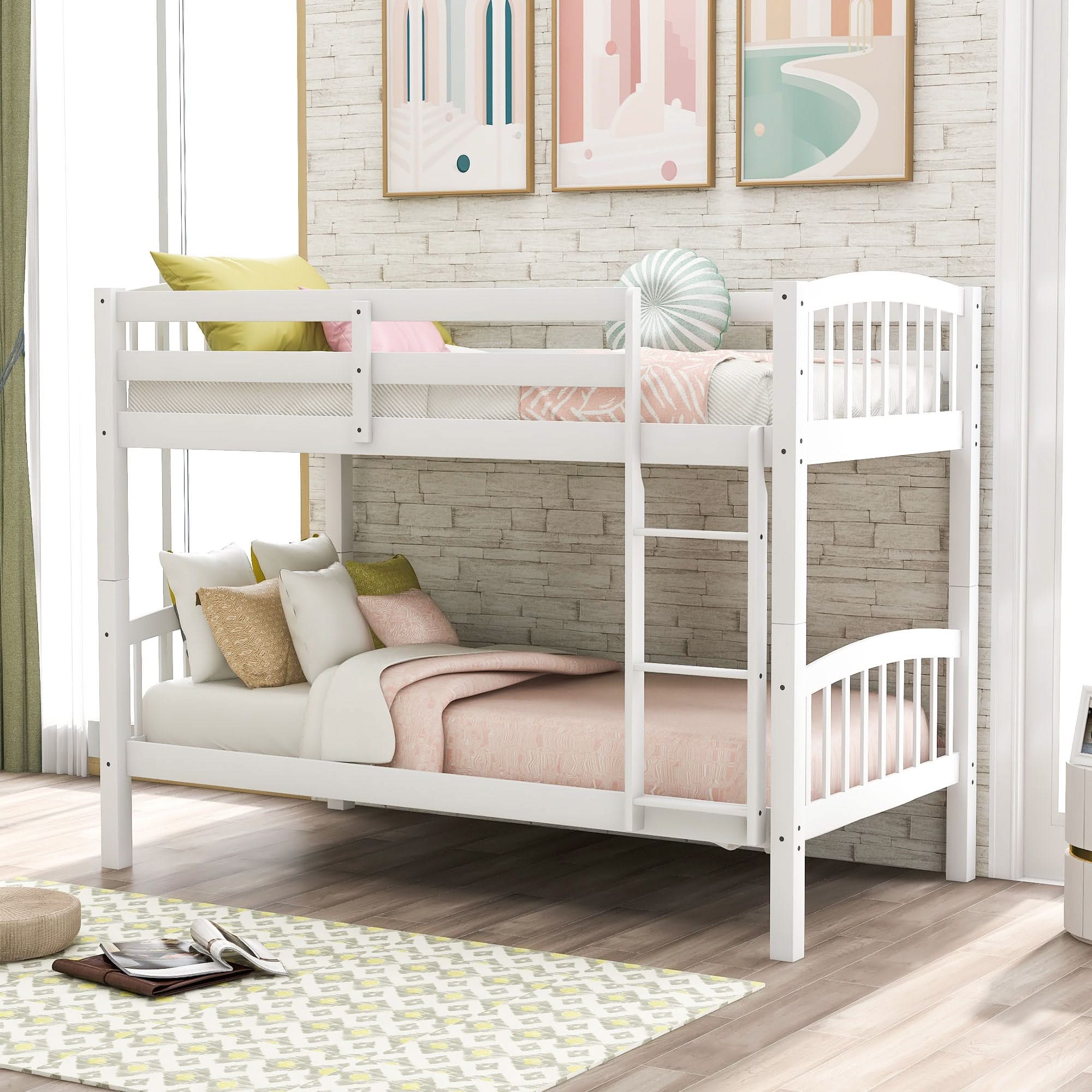 Solid Construction Bunk Bed With Ladder - Image 3