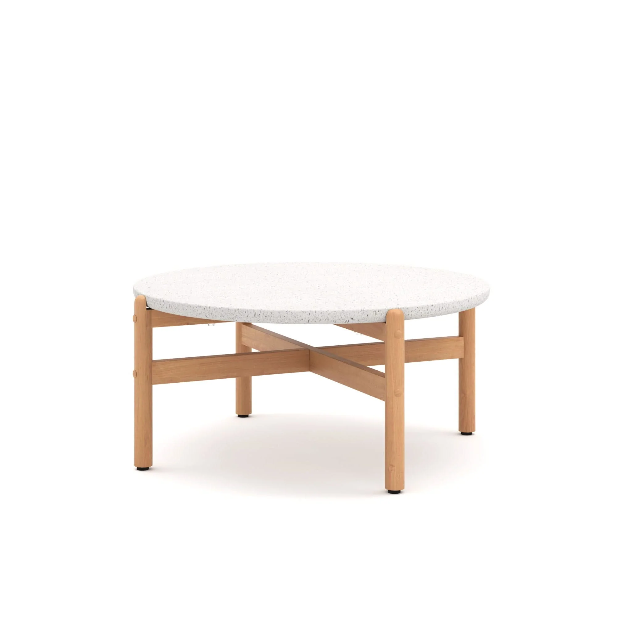 Solstice - Coffee Table With Terrazo Top - White - Image 2