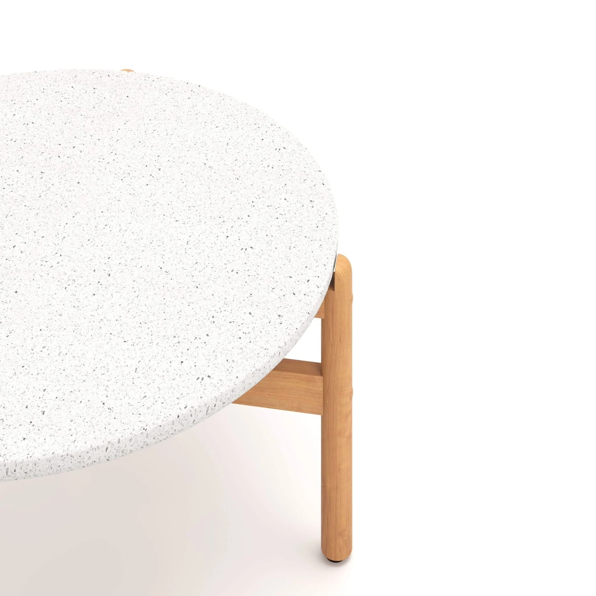Solstice - Coffee Table With Terrazo Top - White - Image 4