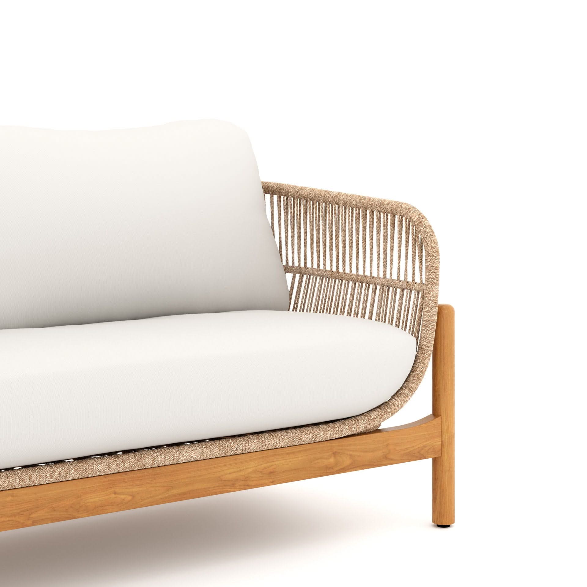 Solstice - Rope Loveseat - Linen Beige - Image 3