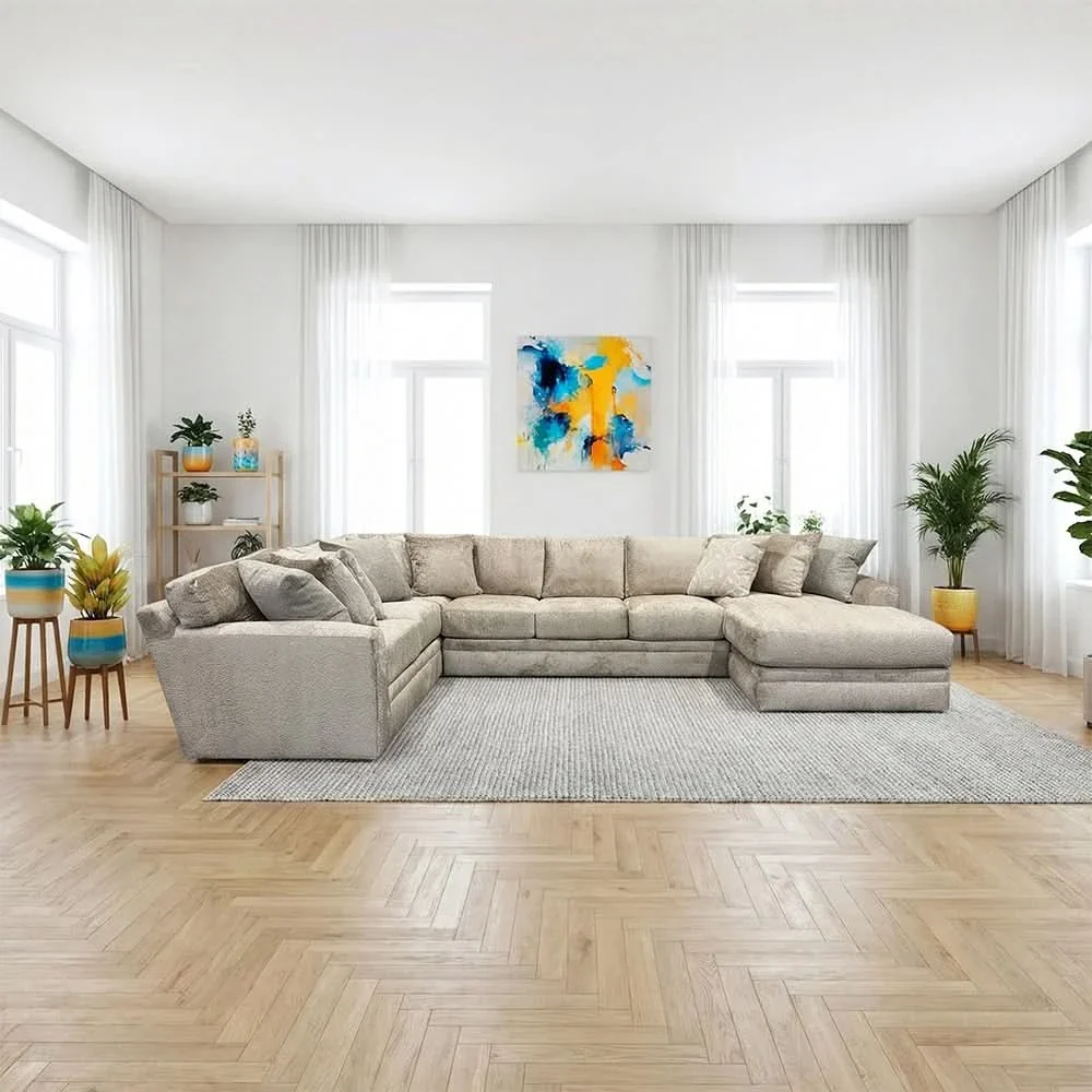 Spirit Driftwood 3 Piece Sectional with Chaise - Image 2