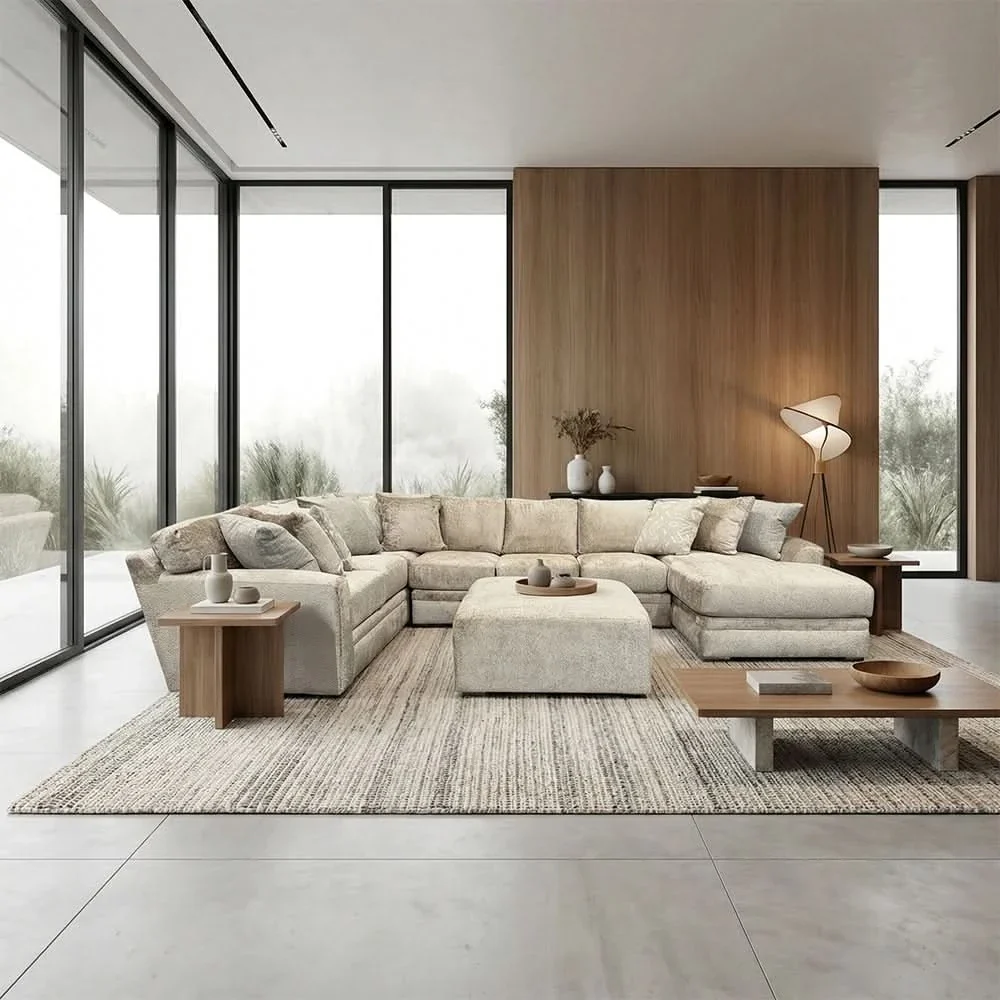 Spirit Driftwood 3 Piece Sectional with Chaise - Image 3