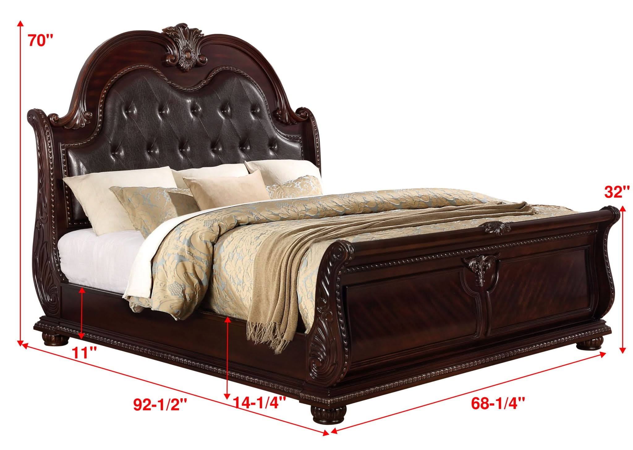Stanley - King Bed - Cherry - Image 4