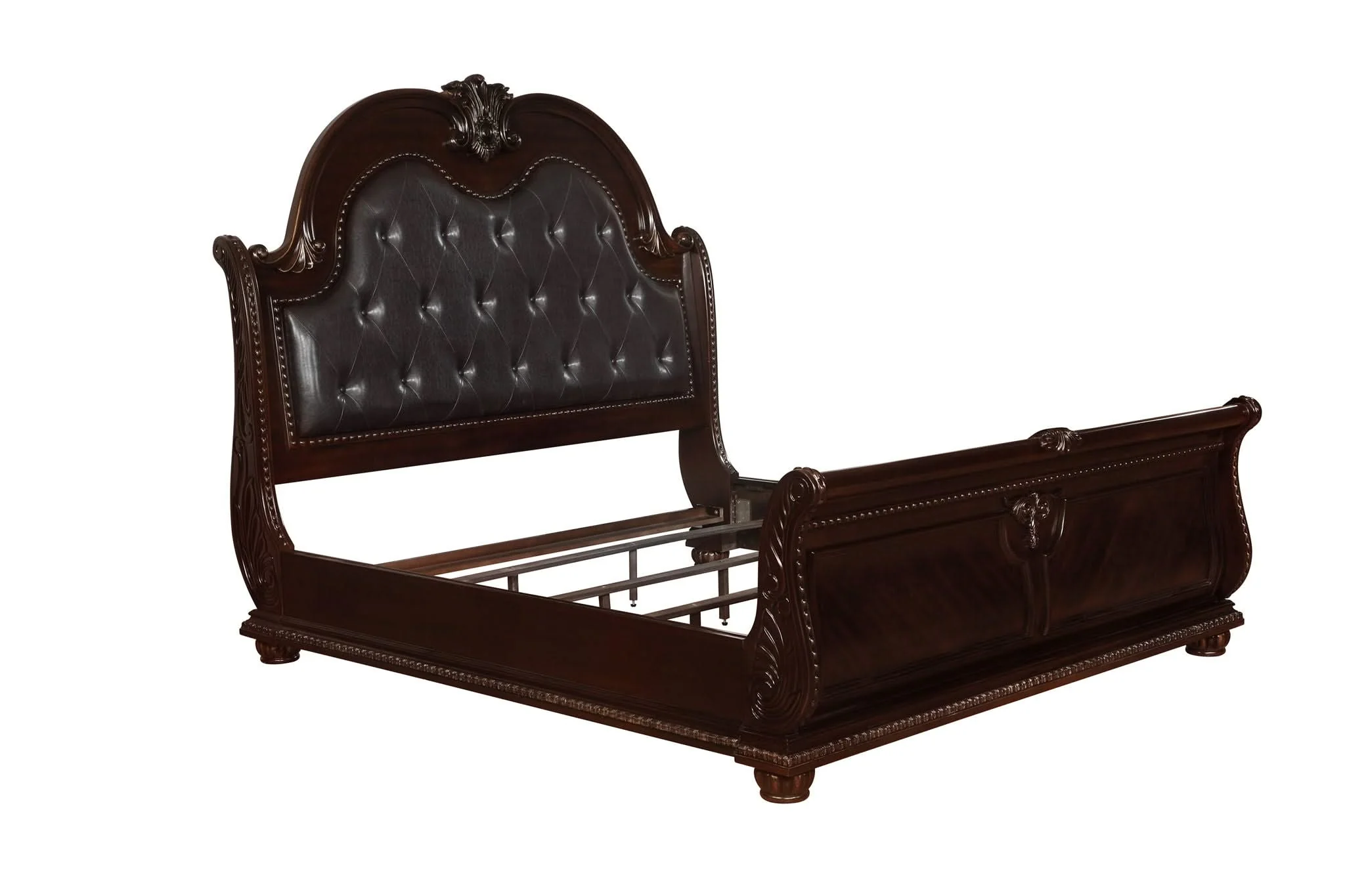 Stanley - Queen 4 Piece Bedroom Set - Cherry - Image 2