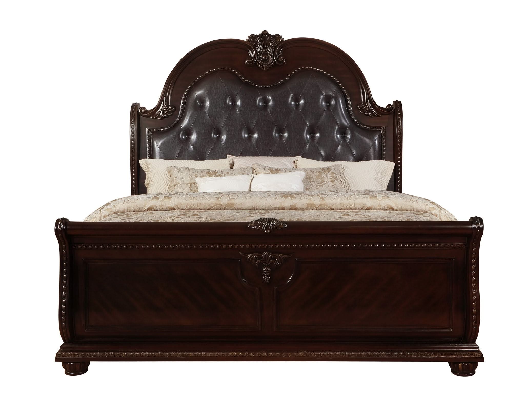 Stanley - Queen 4 Piece Bedroom Set - Cherry - Image 3
