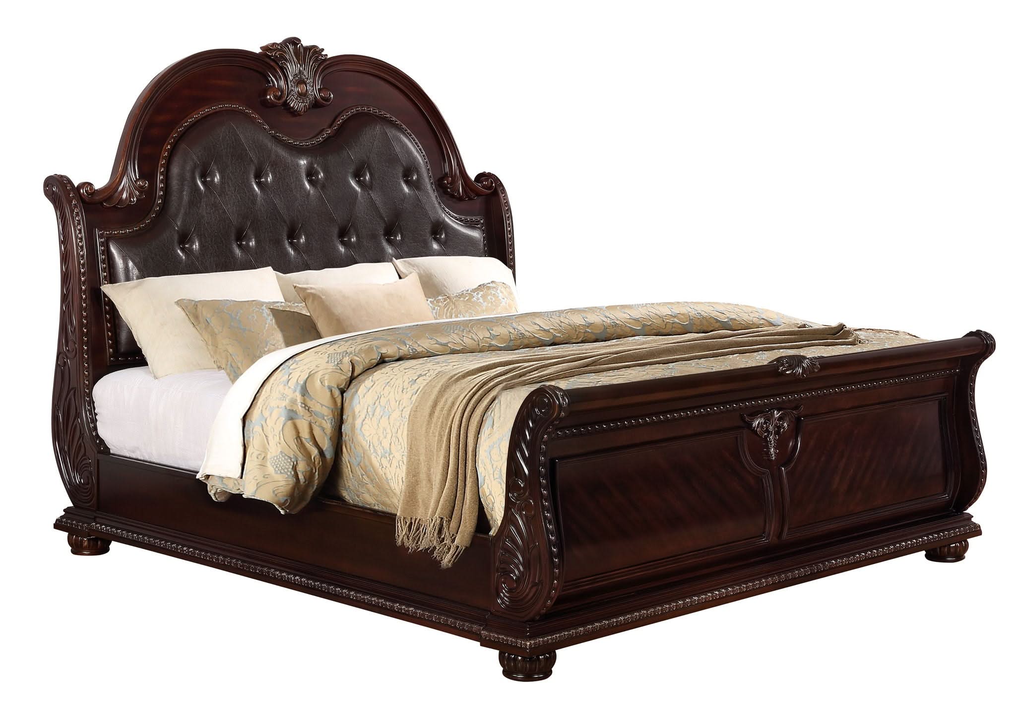 Stanley - Queen 4 Piece Bedroom Set - Cherry - Image 4