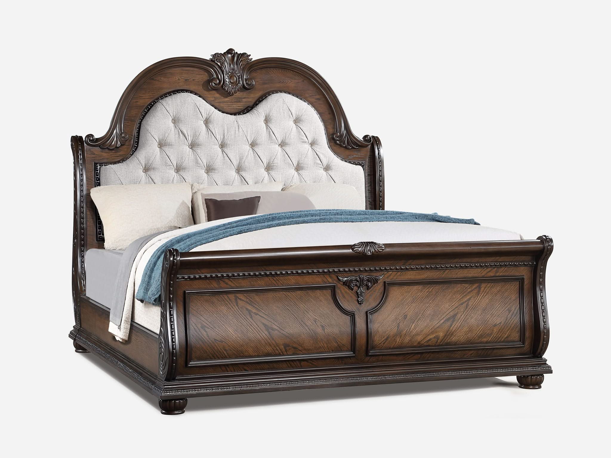 Stanley - Queen 4 Piece Bedroom Set - Oak - Image 4