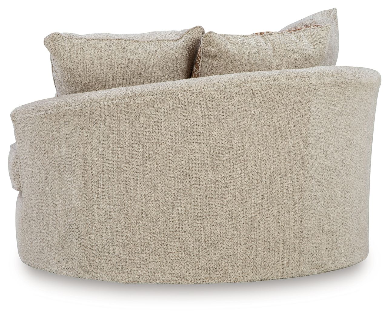 Steelwater Retreat - Oversized Swivel Accent Chair - Latte - Image 4