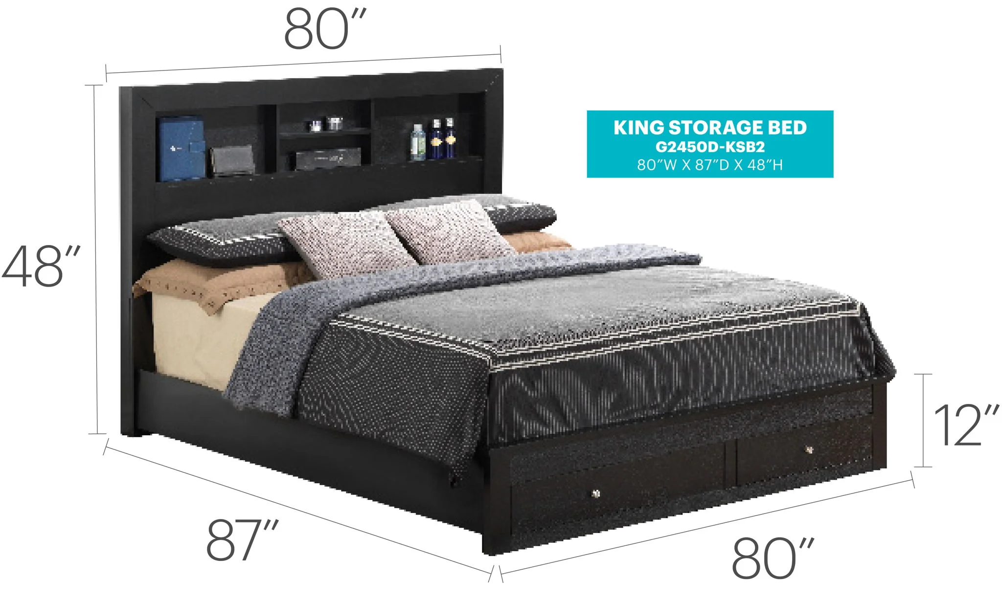 Stylish Storage Bed For Modern Spaces - Image 6