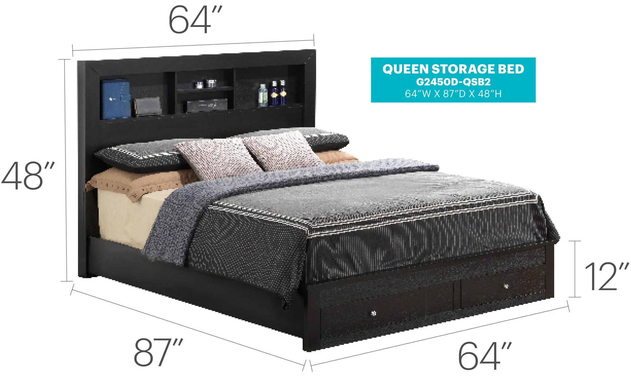 Stylish Storage Bed For Modern Spaces - Image 9