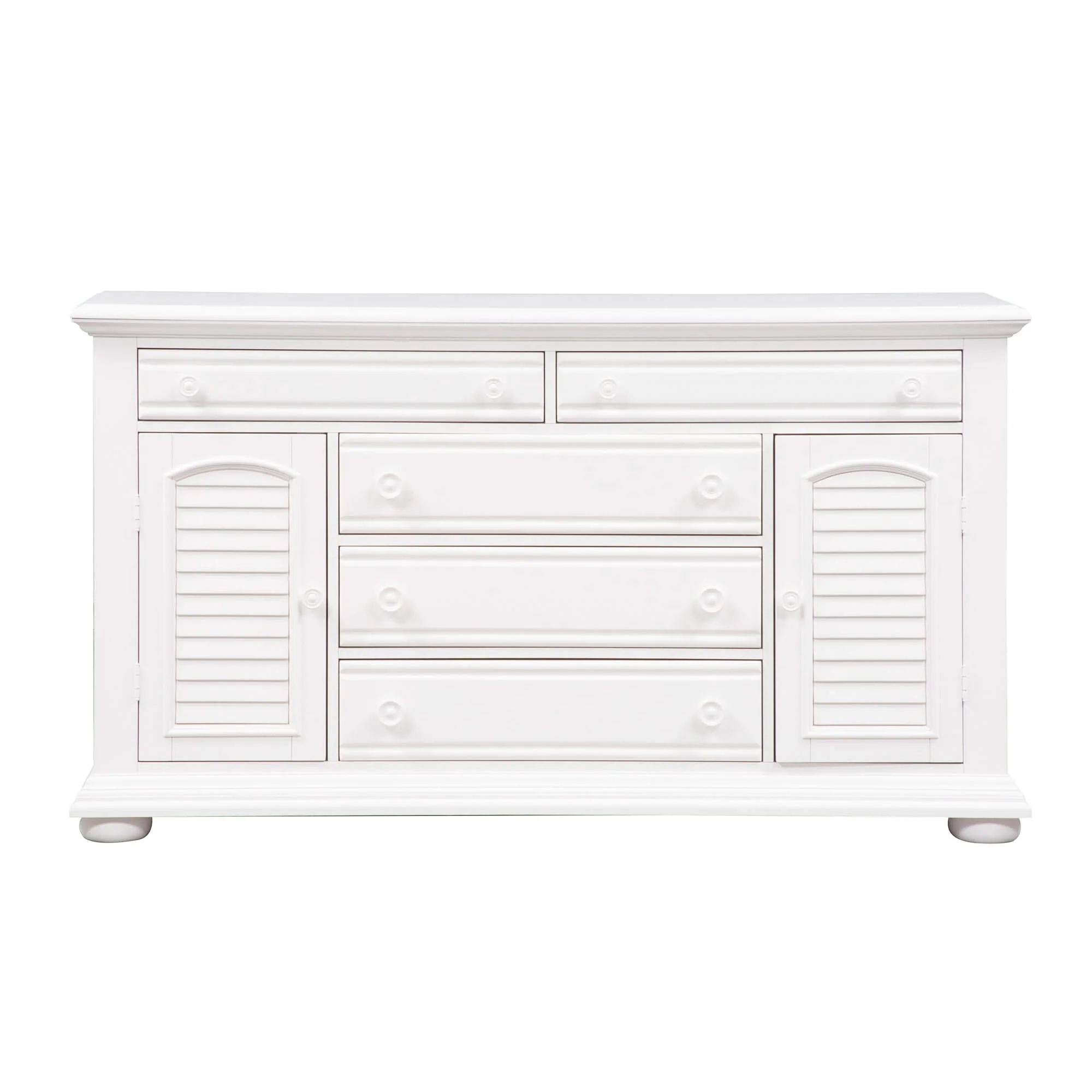 Summer House - 2 Door 5 Drawer Dresser - Oyster White