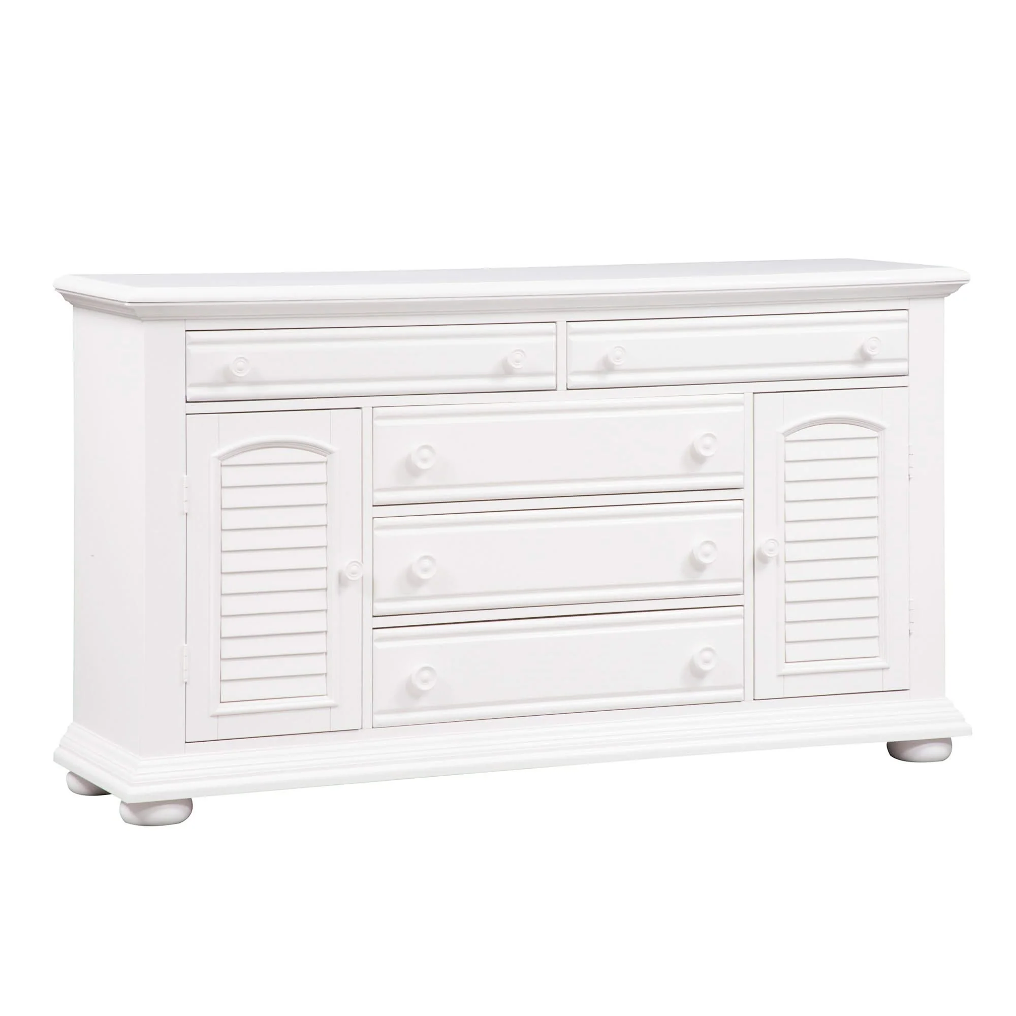 Summer House - 2 Door 5 Drawer Dresser - Oyster White - Image 4