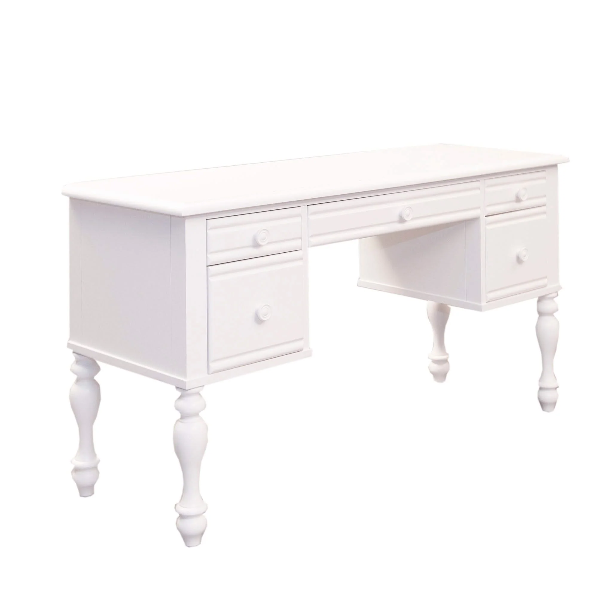 Summer House - Wood Vanity Desk - Oyster White - Image 2