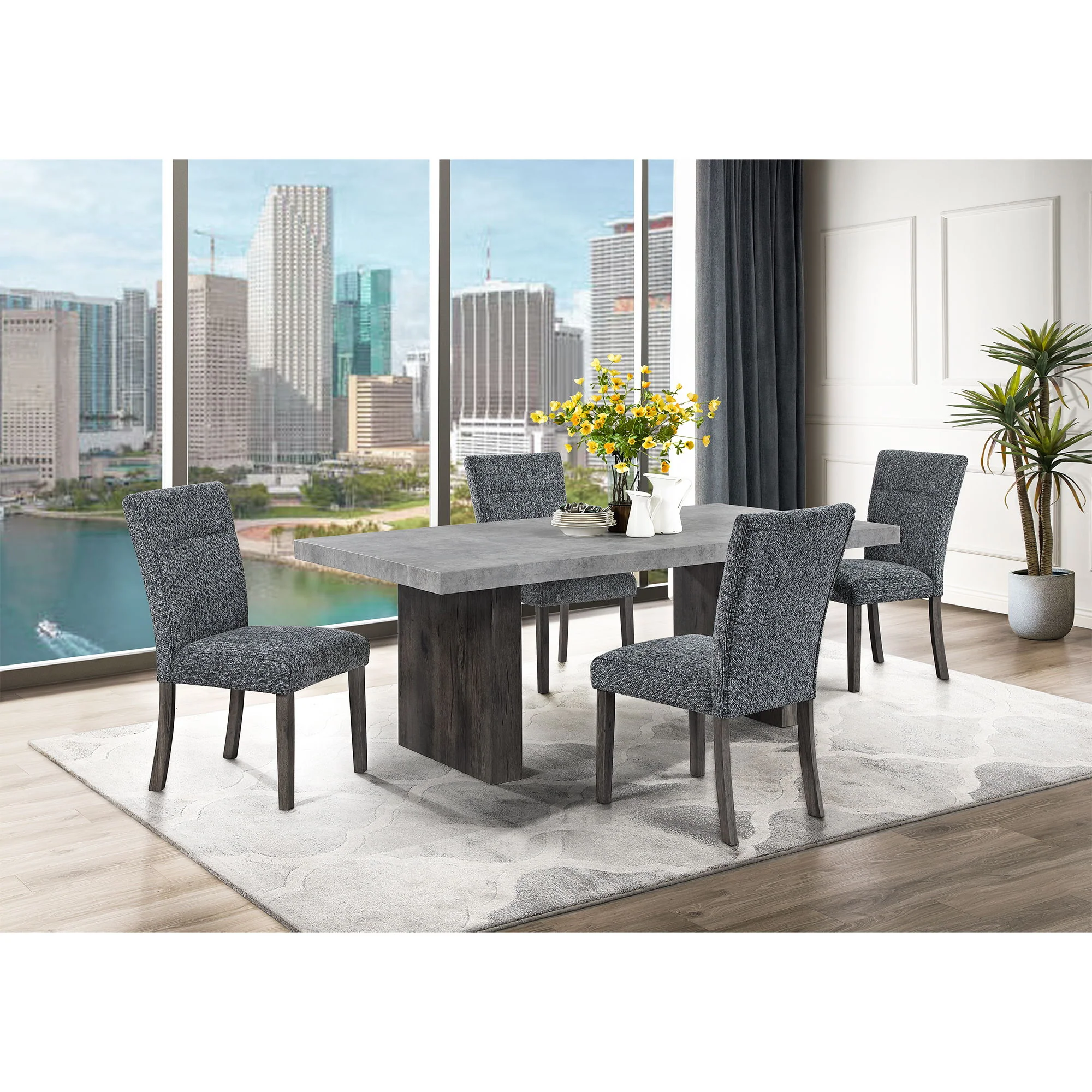 Susan - Dining Table - Gray - Image 2
