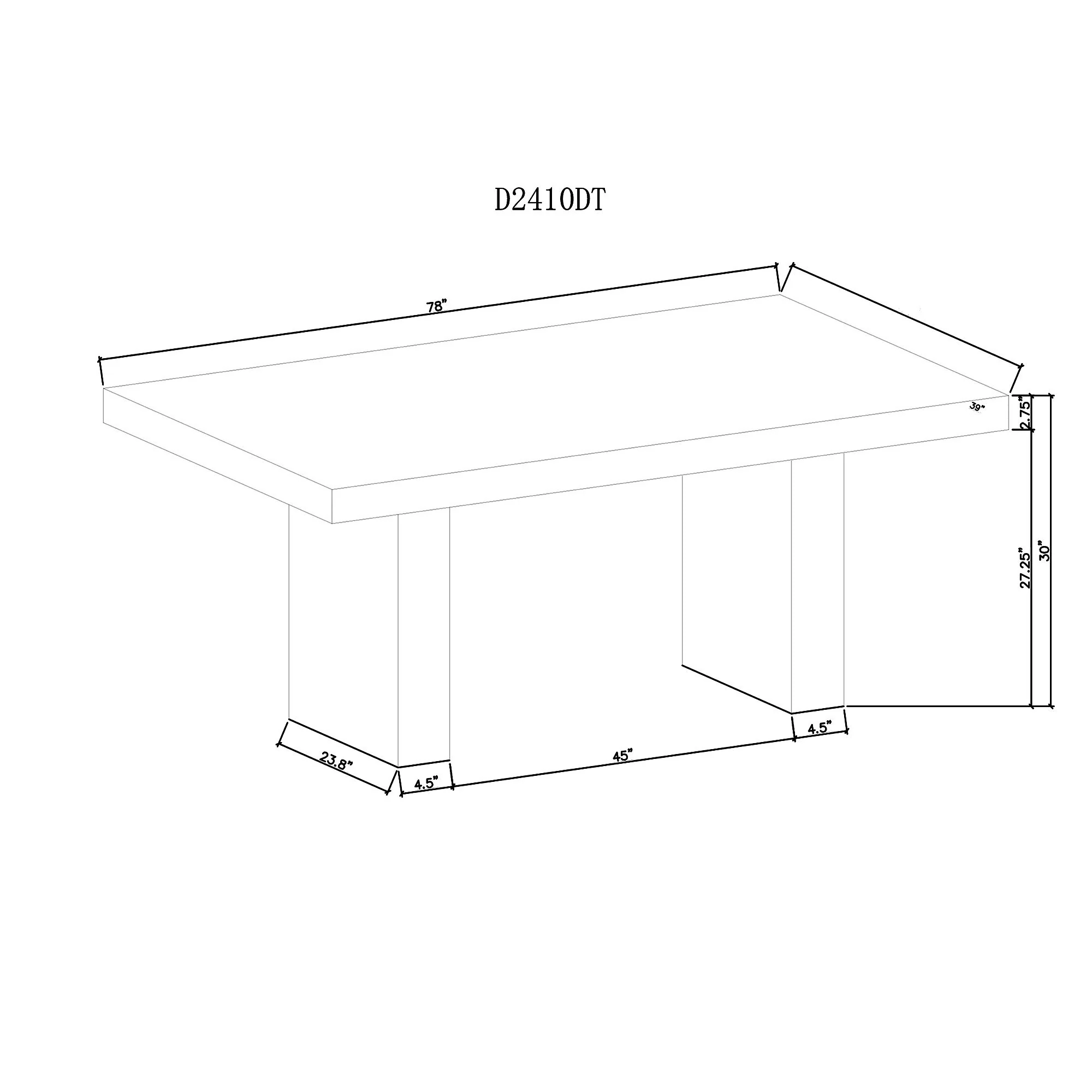 Susan - Dining Table - Gray - Image 3