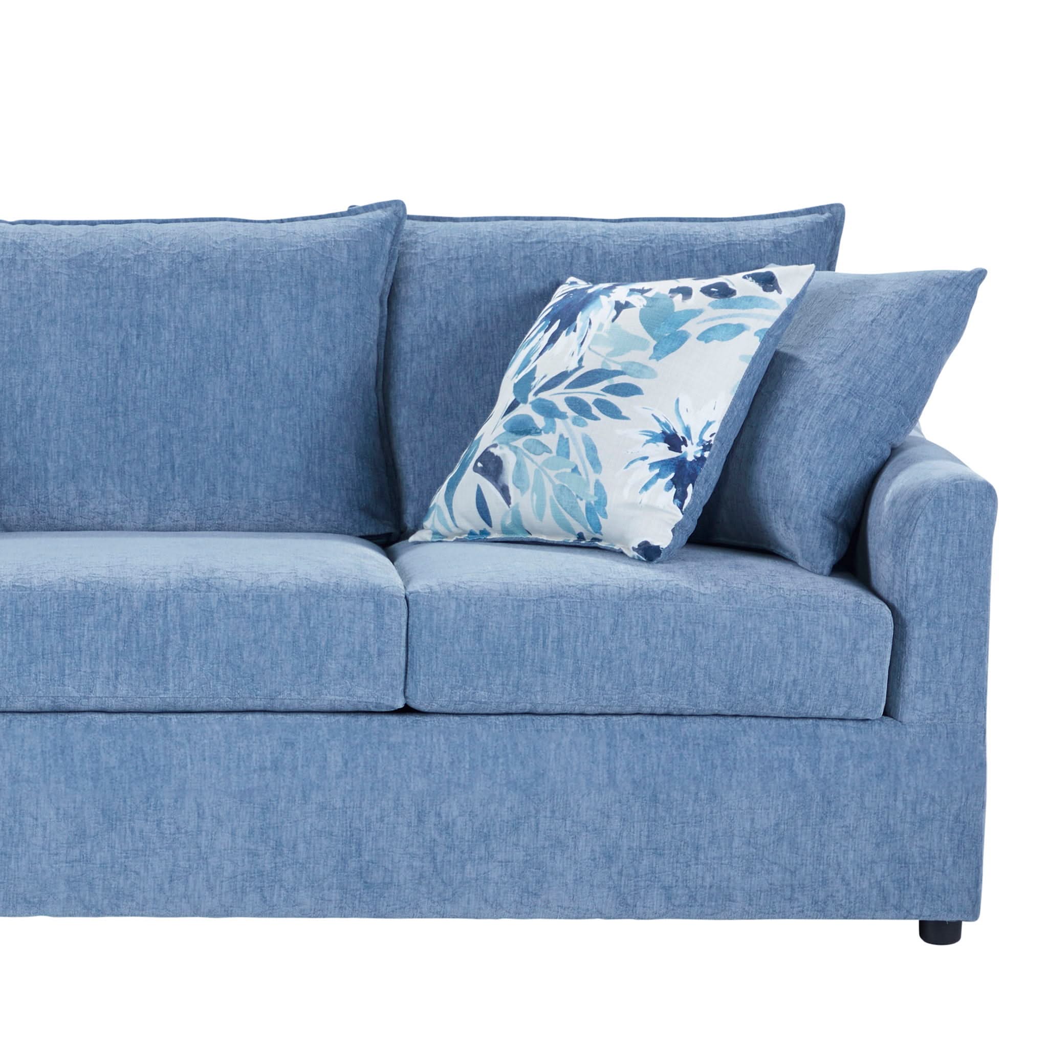 Sylvie - 2 Piece Living Room Set (Sofa & Chair) - Blue Slate - Image 3