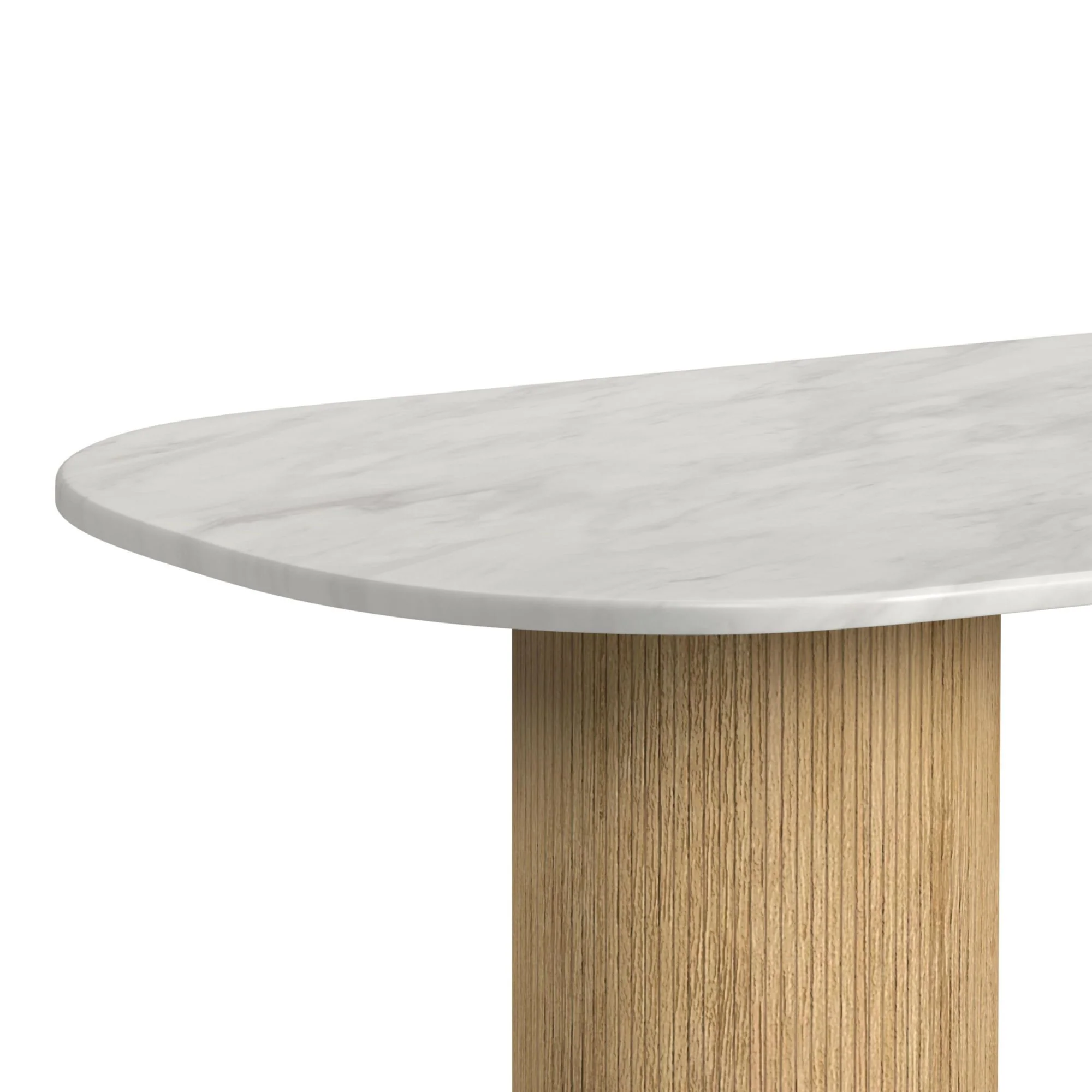 Sylvie - Oval Dining Table With Faux Marble Top - Image 10