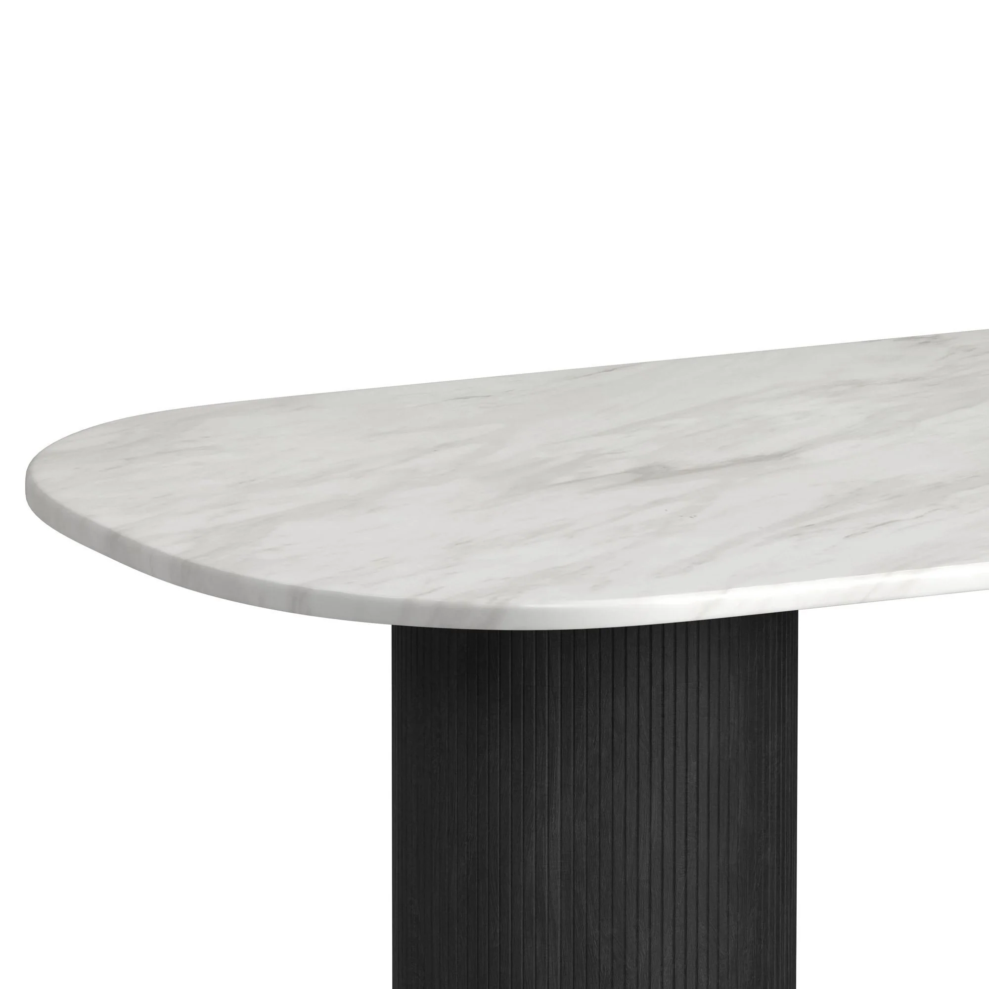 Sylvie - Oval Dining Table With Faux Marble Top - Image 9