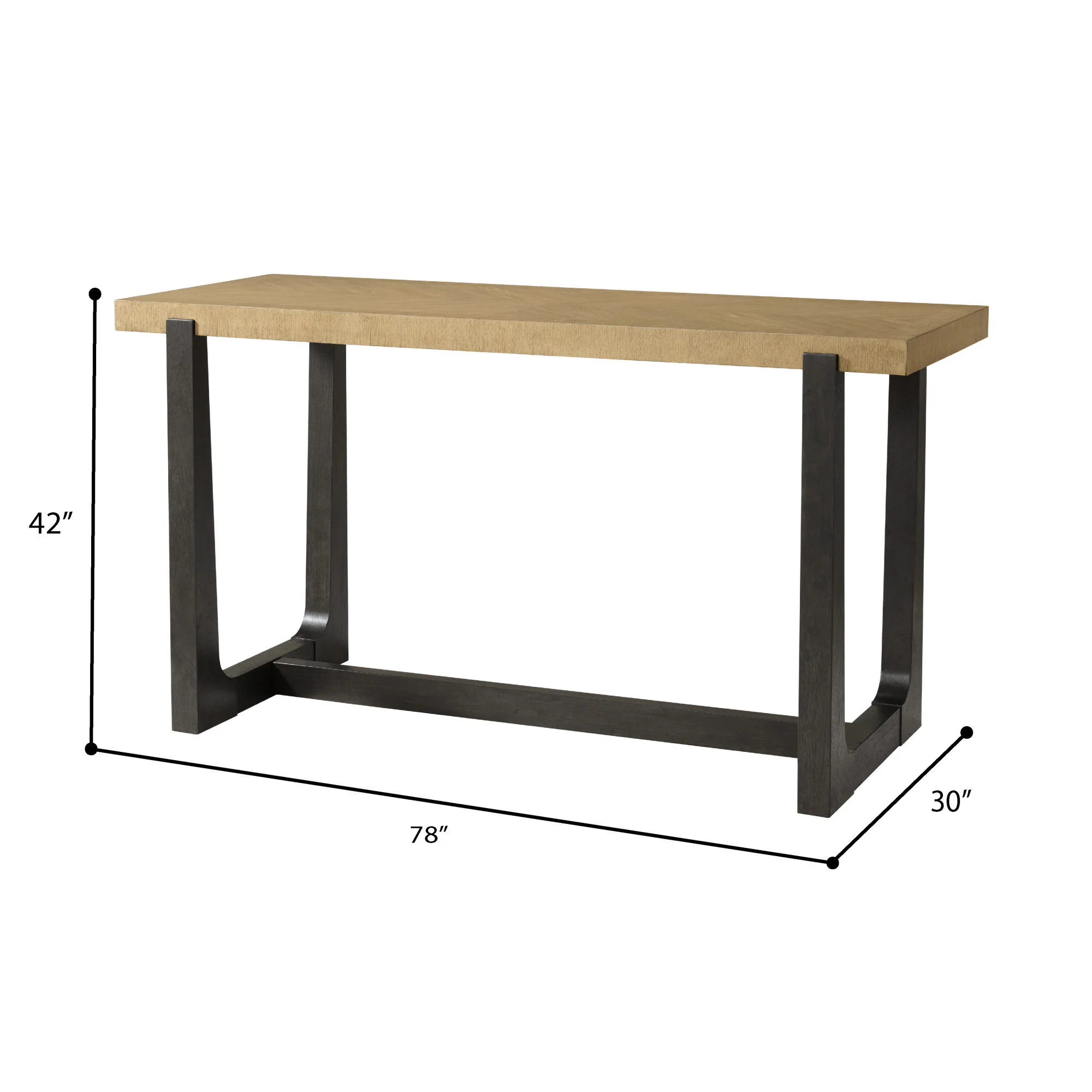 Table With Trestle Base - Image 3