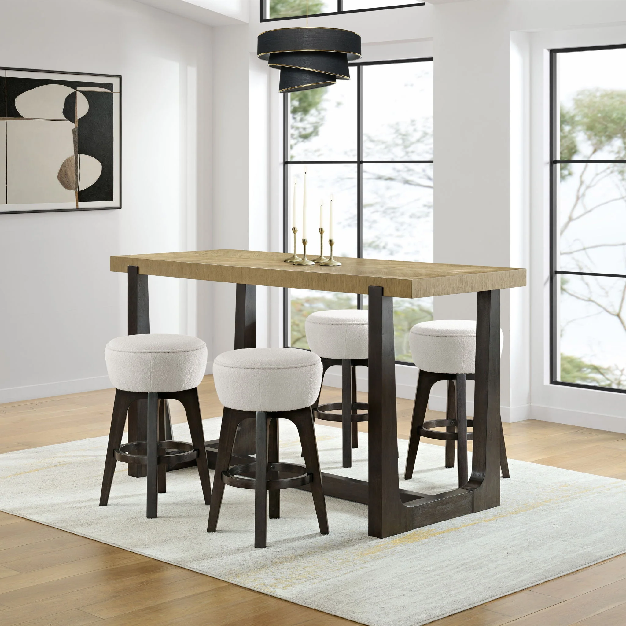 Table With Trestle Base - Image 5