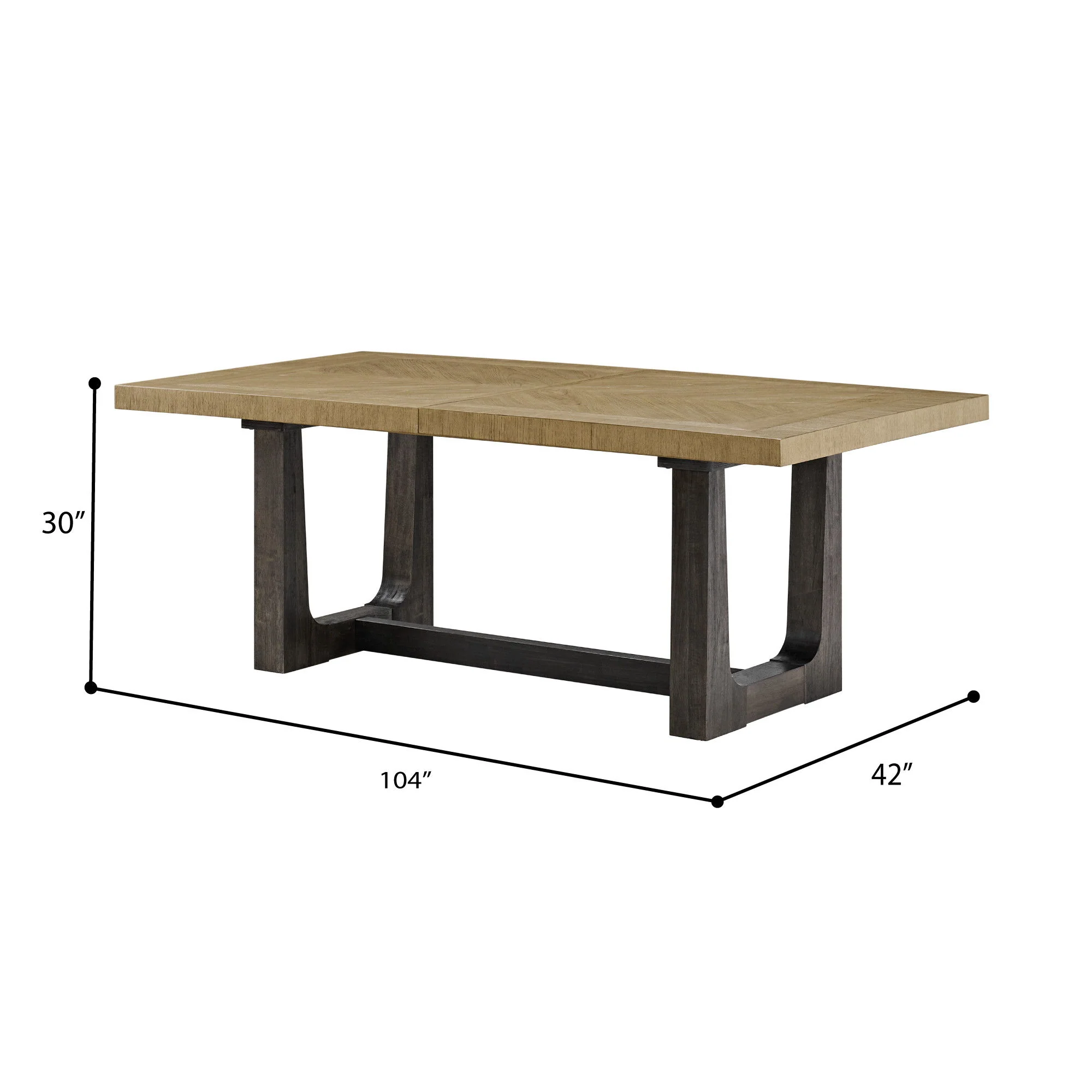 Table With Trestle Base - Image 7