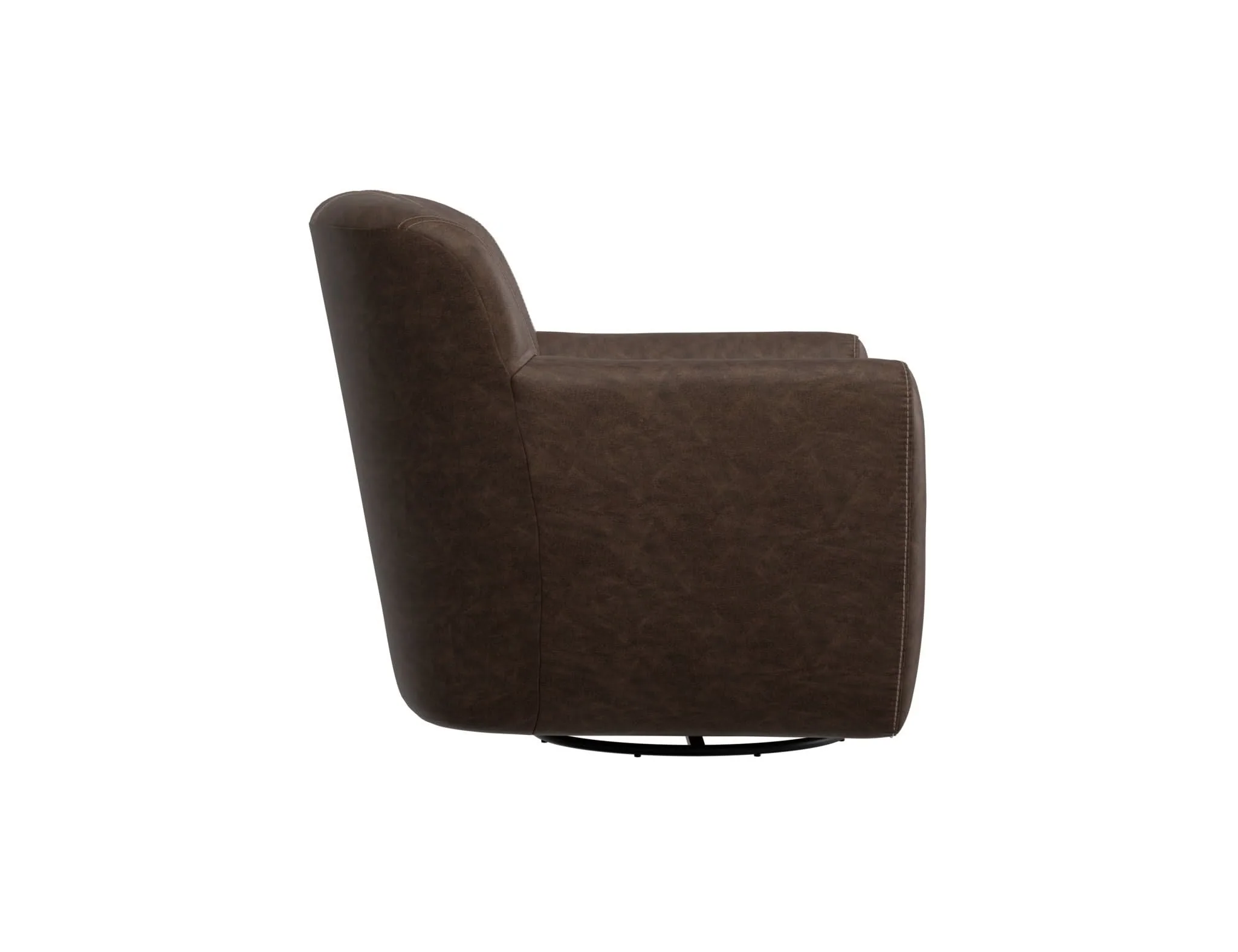 Tamesis - Swivel Accent Chair Armchair - Chocolate Brown - Image 3