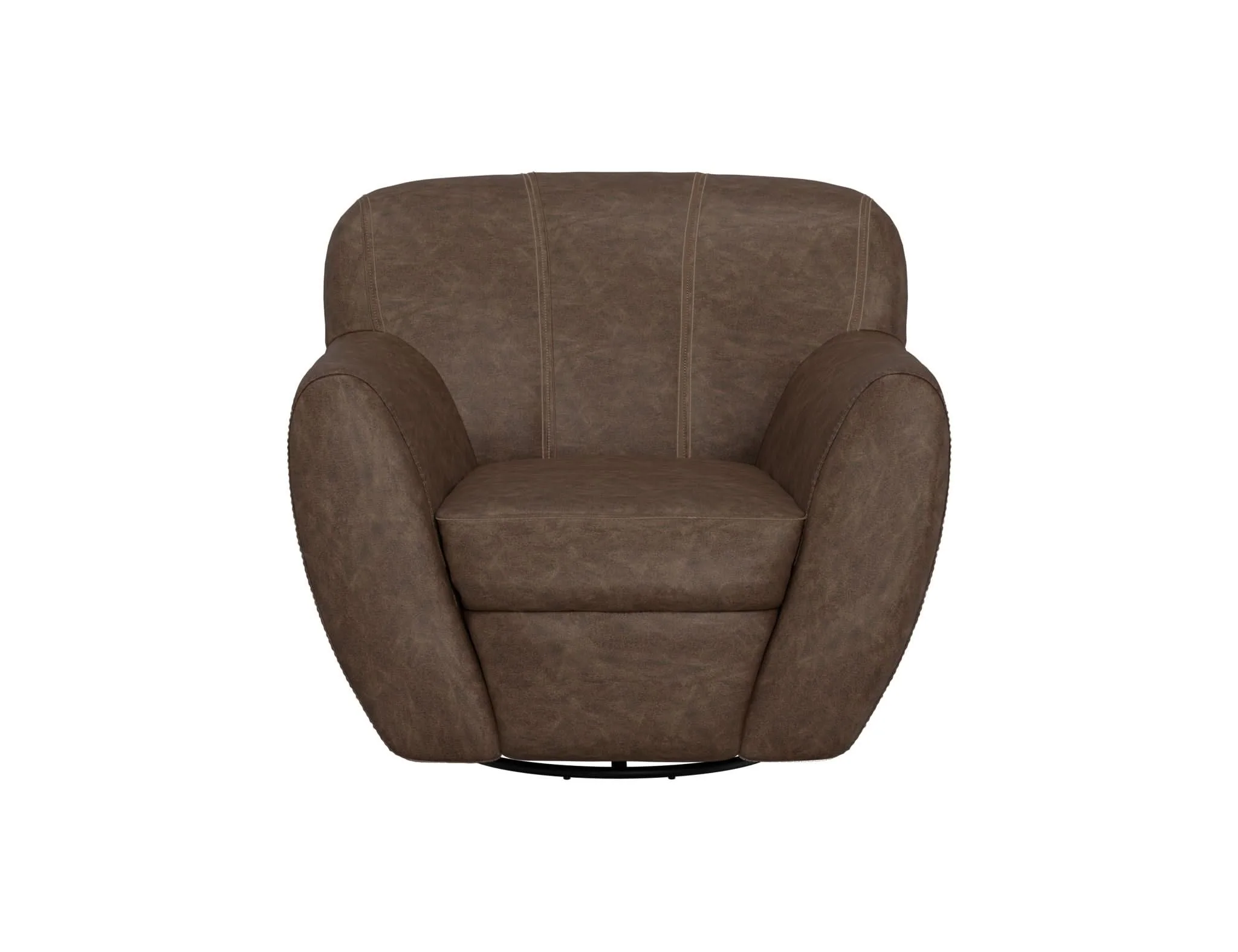 Tamesis - Swivel Accent Chair Armchair - Chocolate Brown - Image 4