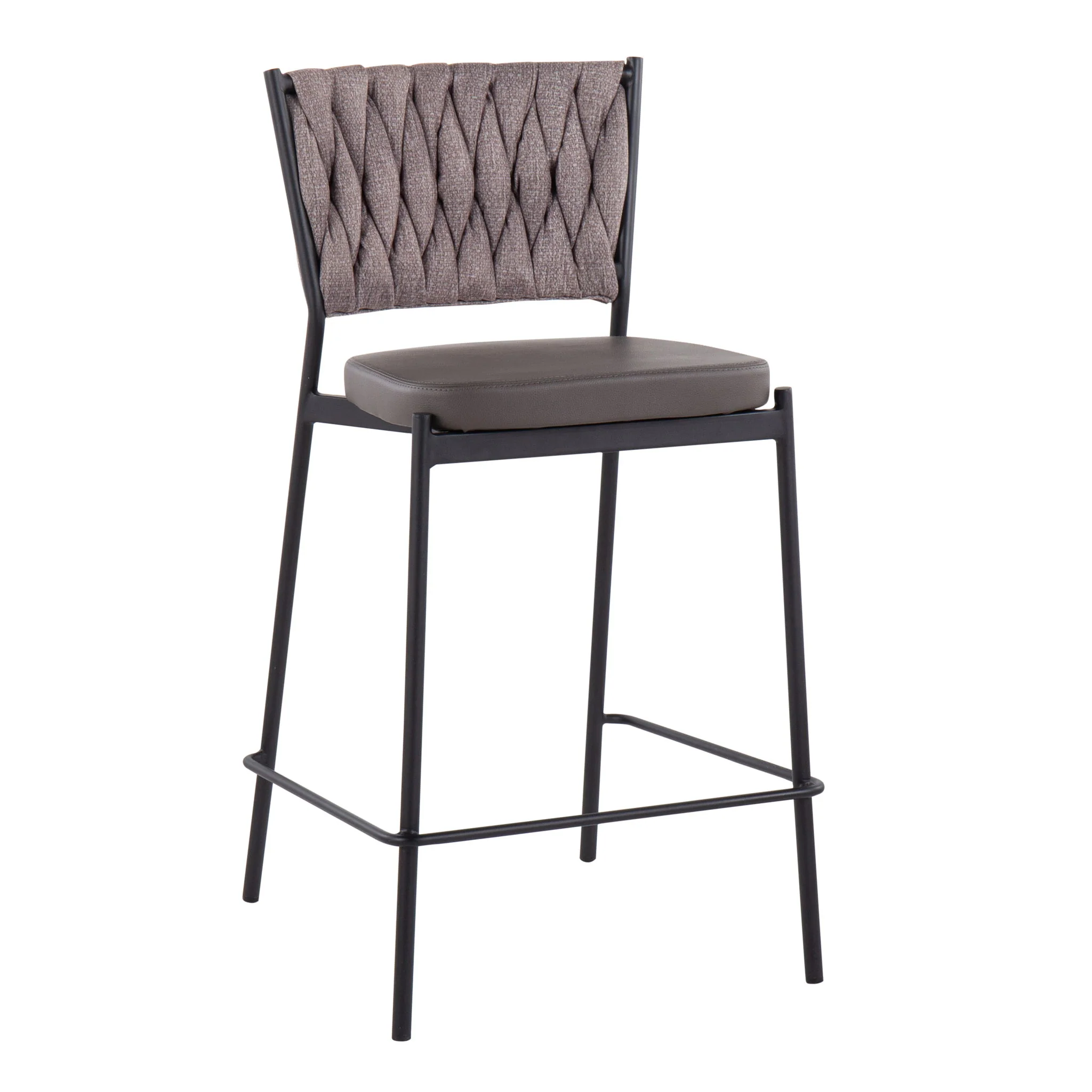 Tania - Braided Contemporary Counter Stool (Set of 2) - Image 3