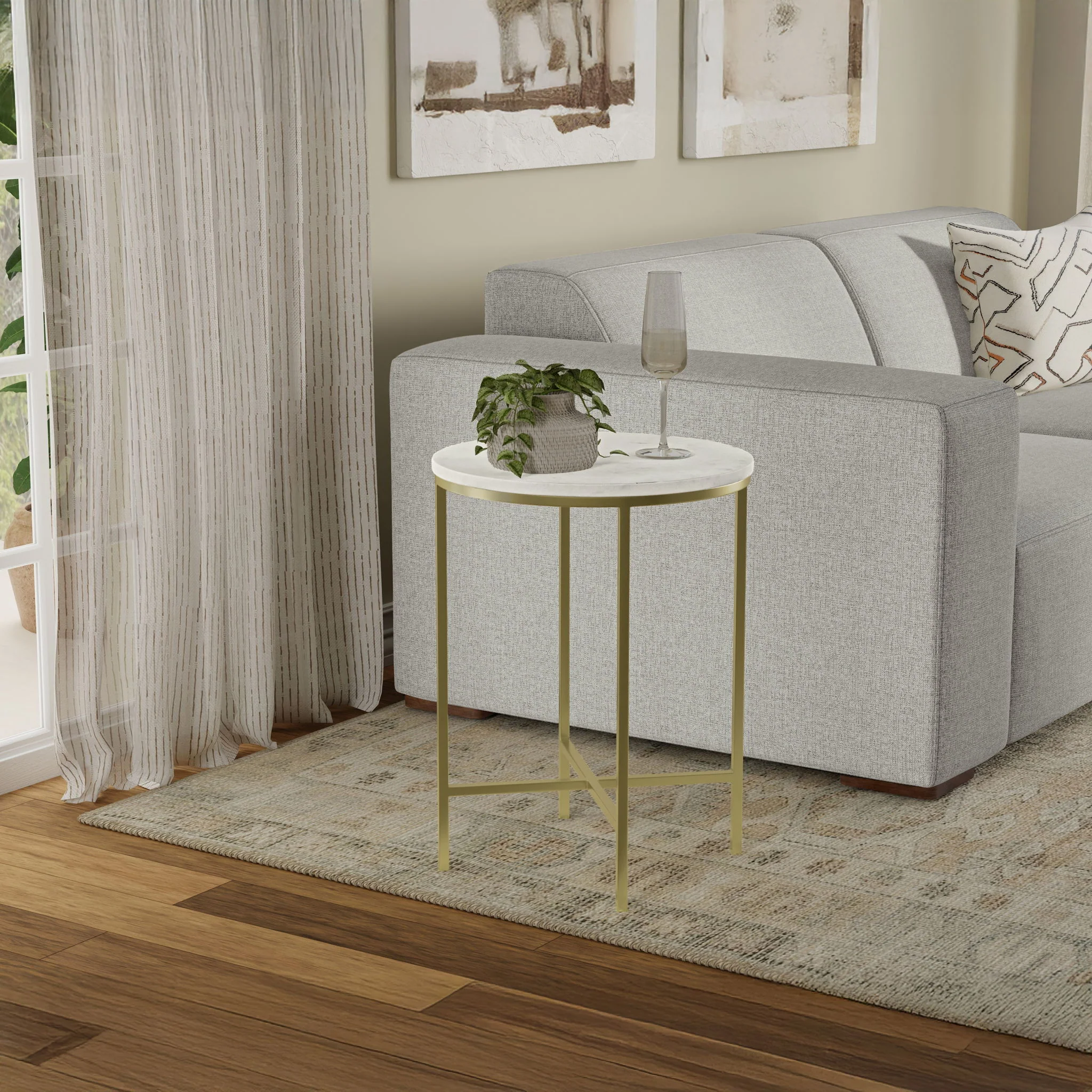 Tara - Side Table - Gold - Image 4