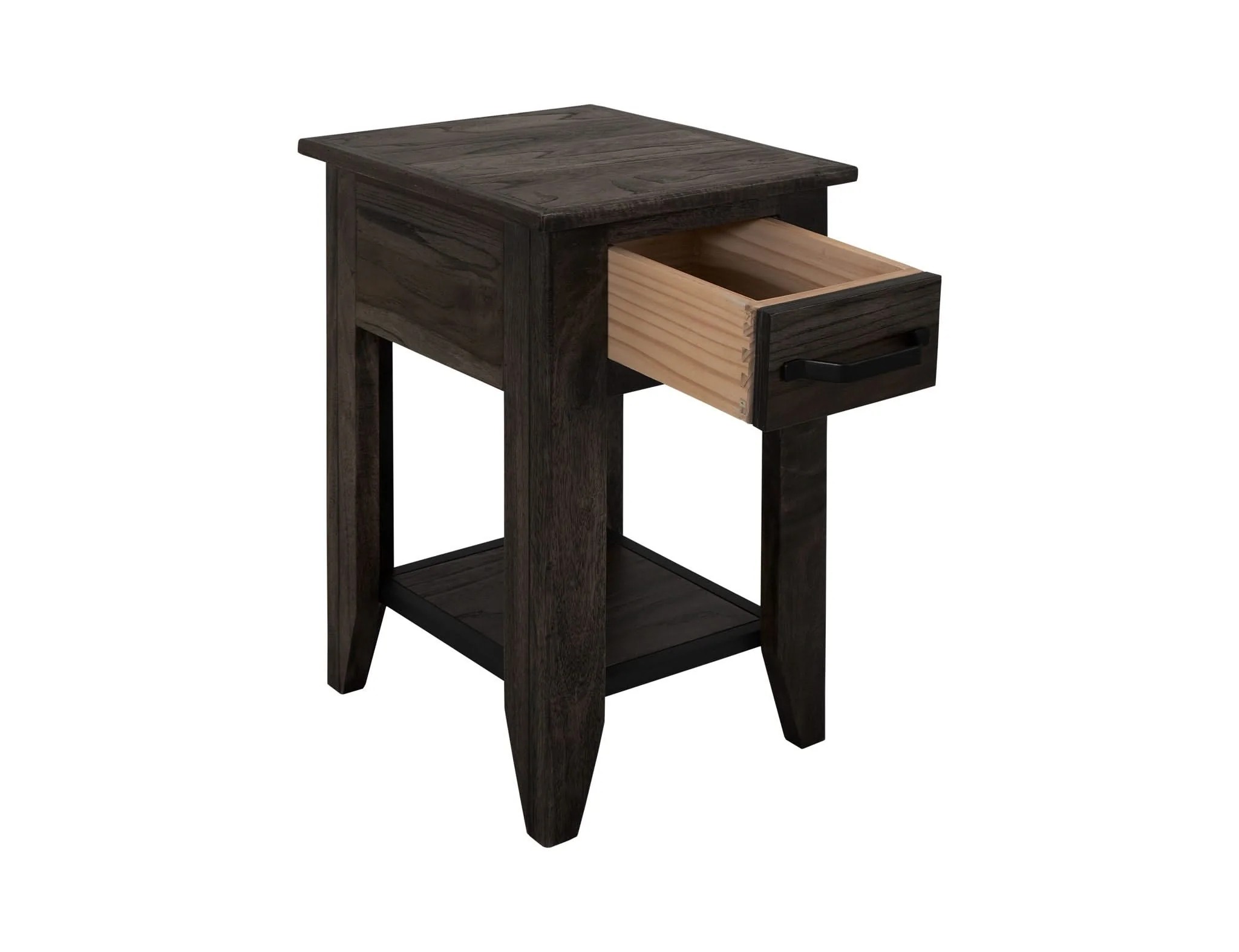 Teak - Chairside Table - Oil Black - Image 2