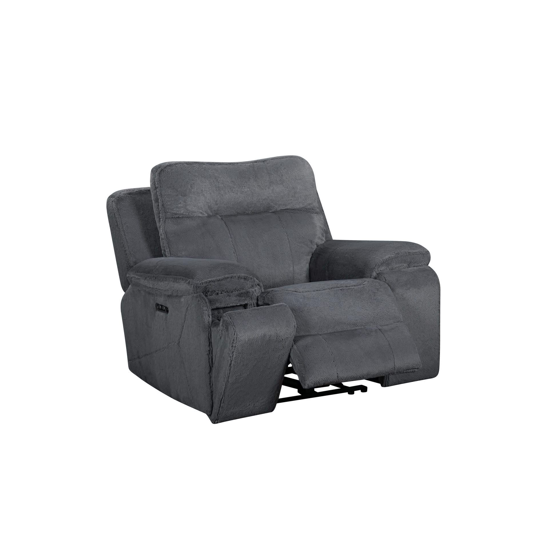 Teddy - Recliner With Power Headrest & Footrest - Gray - Image 2