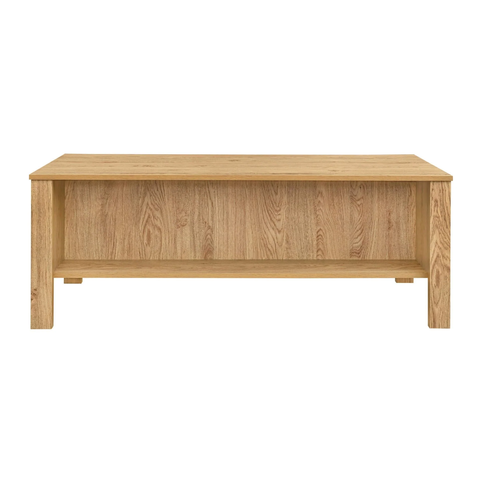 Thayer - 47" Two Drawer Coffee Table - Natural - Image 2