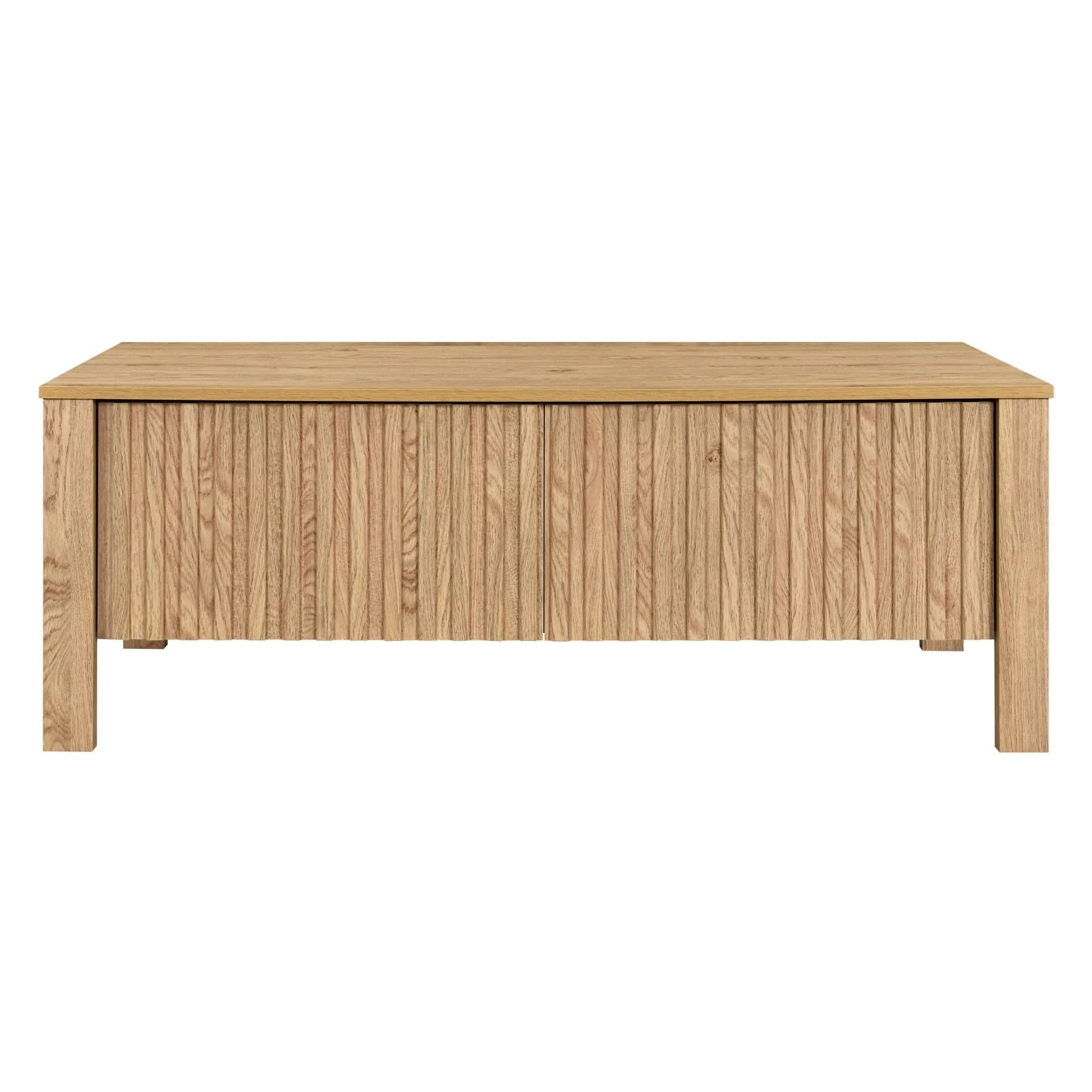 Thayer - 47" Two Drawer Coffee Table - Natural - Image 3