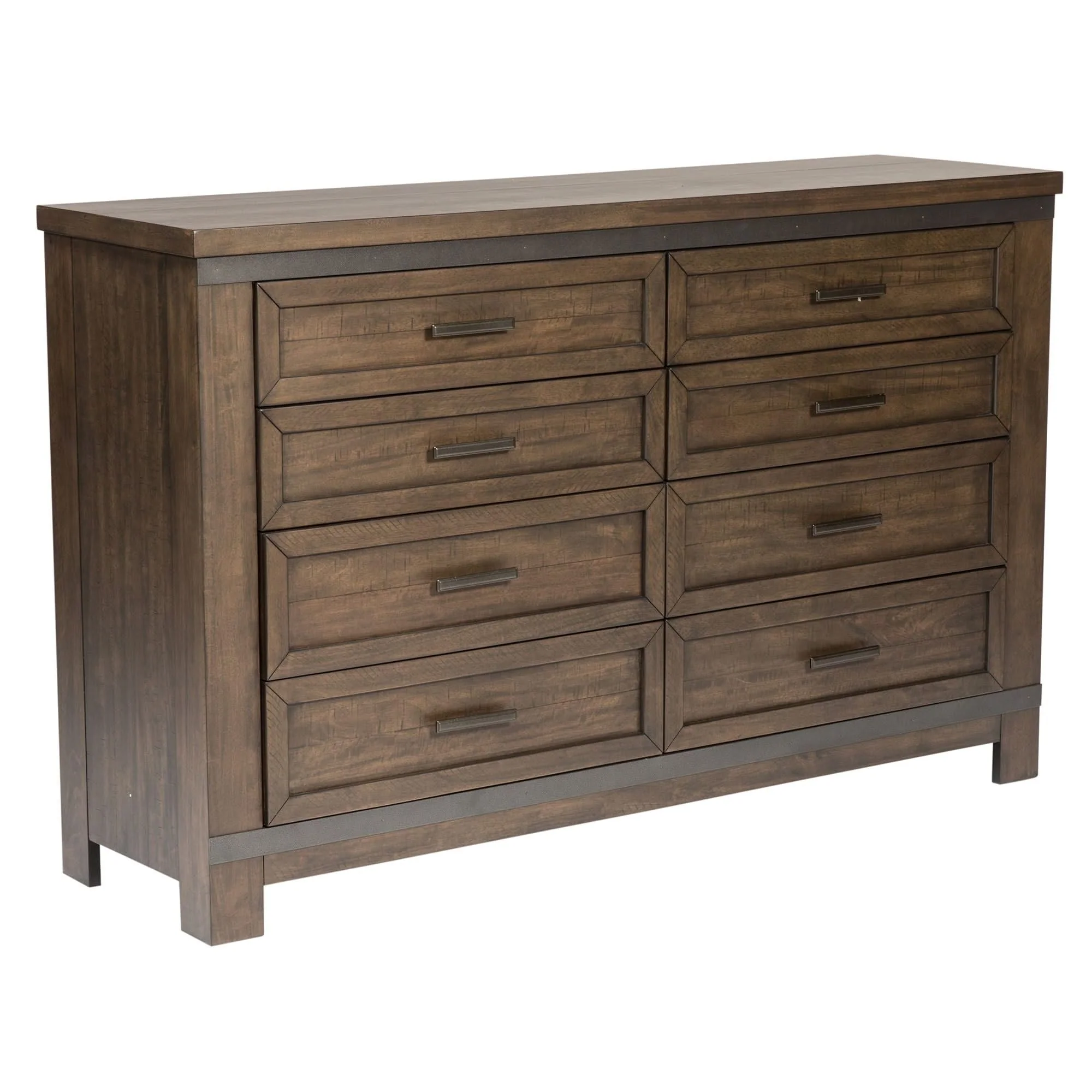 Thornwood Hills - 8 Drawer Dresser - Rock Beaten Brown - Image 2