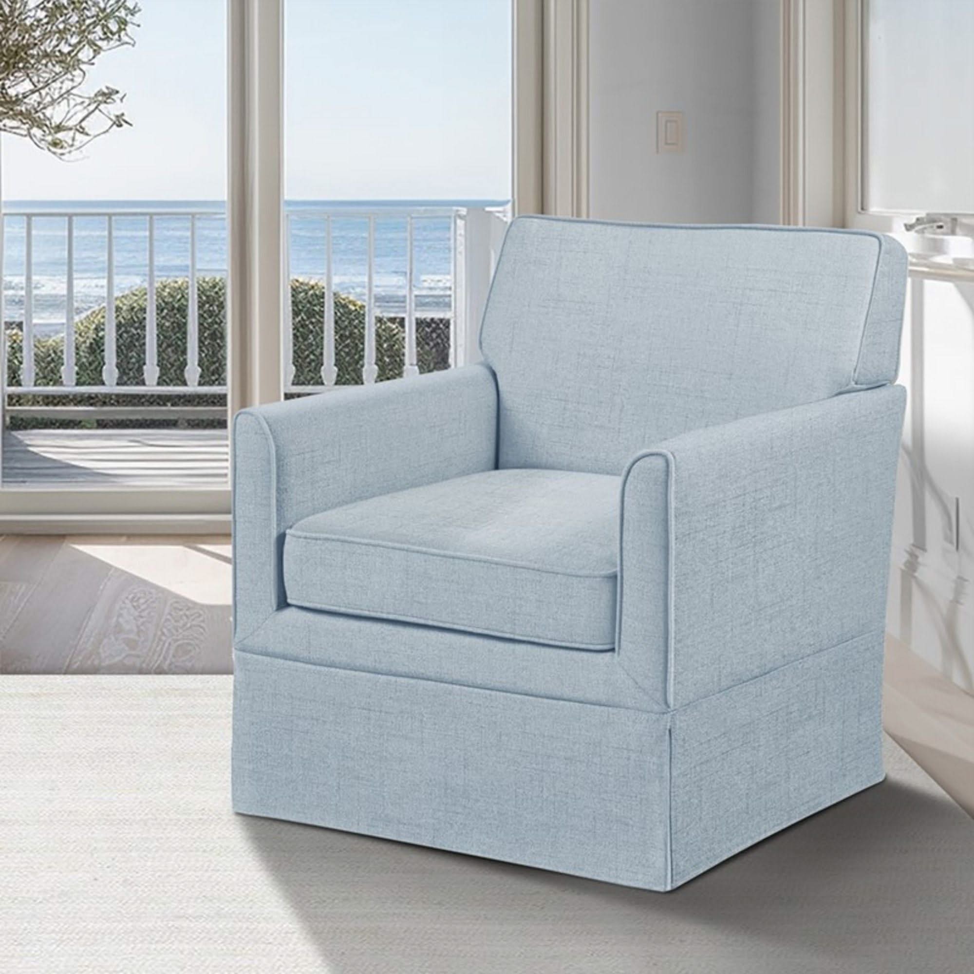 Timeless - Accent Armchair With Classic Track Arm Silhouette And Skirted Base - Image 6