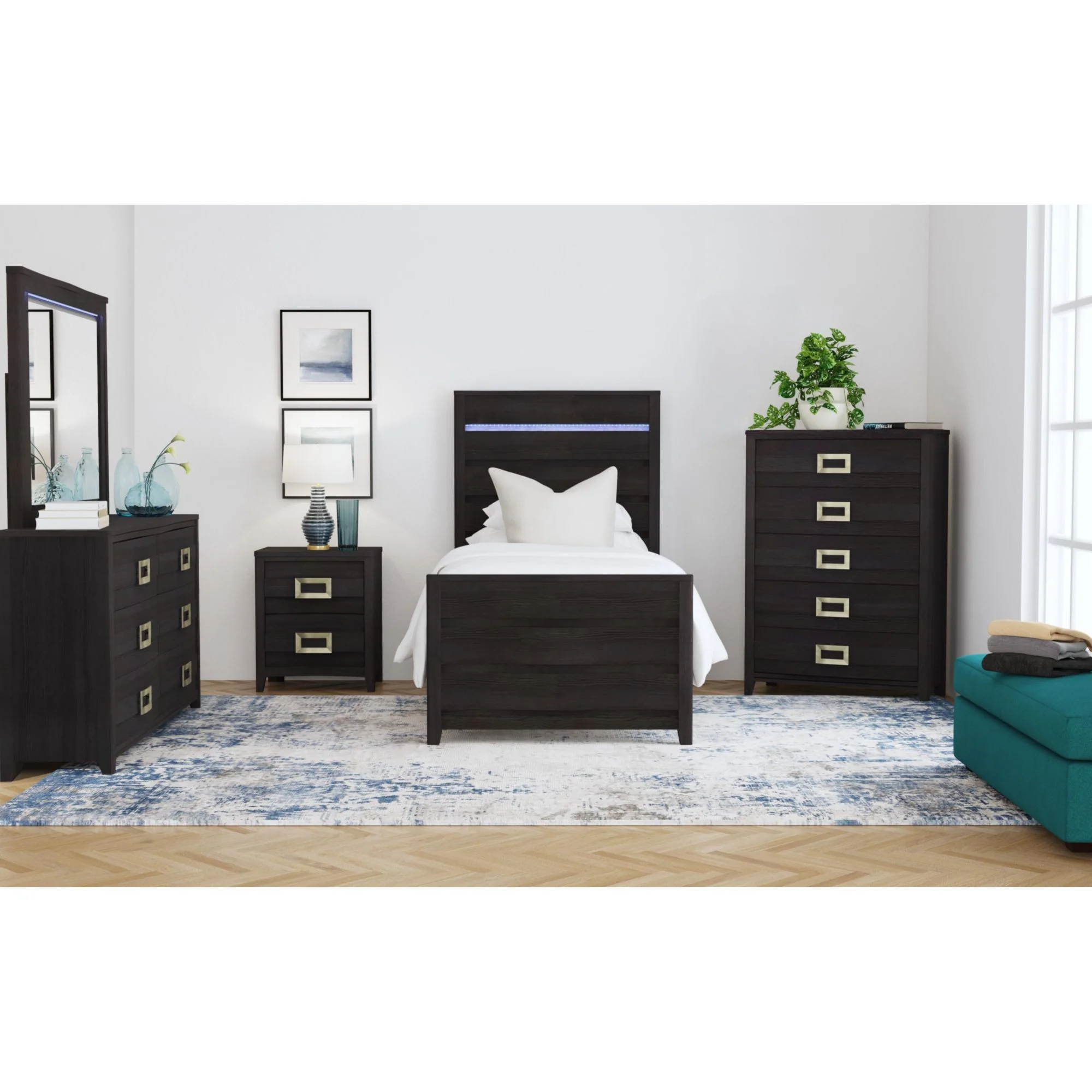 Tobias - Bed With LED - Image 19