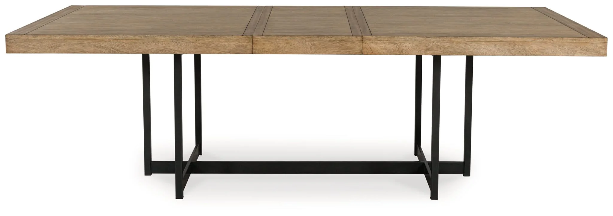 Tomtyn - Rectangular Dining Room Extension Table - Light Brown - Image 2